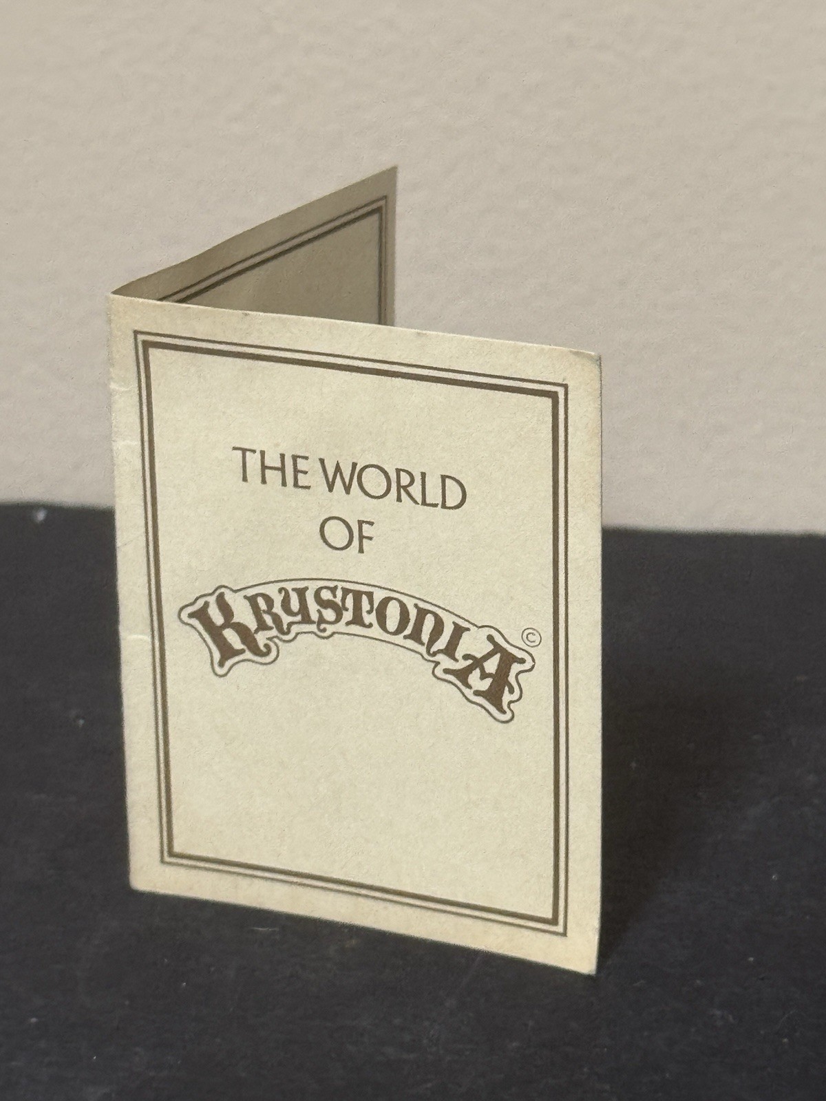 Information Card for World of Krystonia Fantasy figure Koozl Numbered Signed