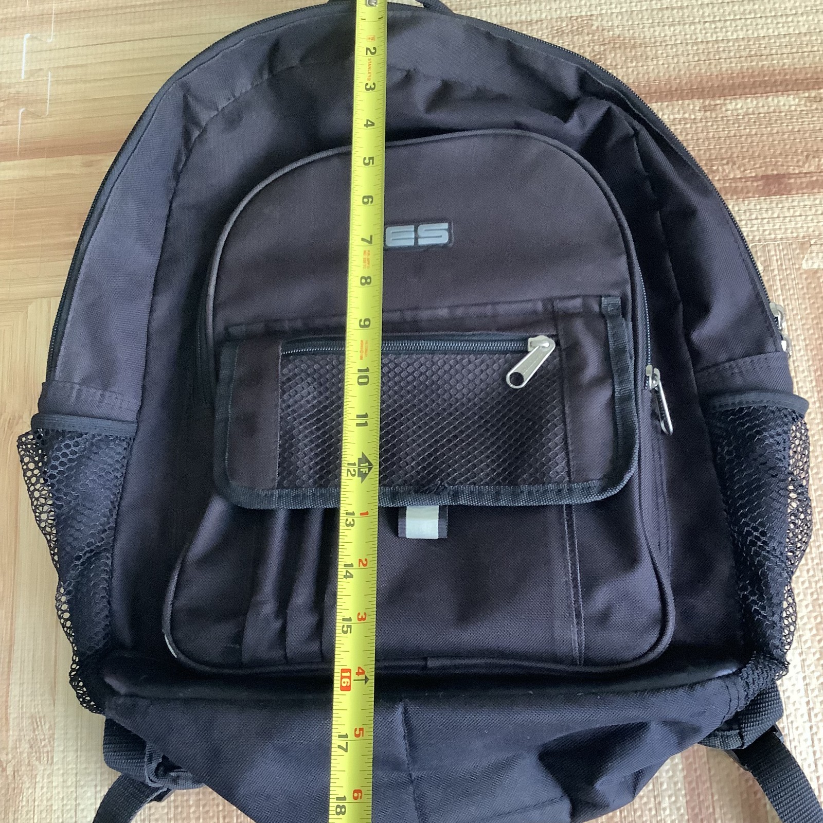 ES Eastsport Black Large Backpack w/Flaws See Pictures