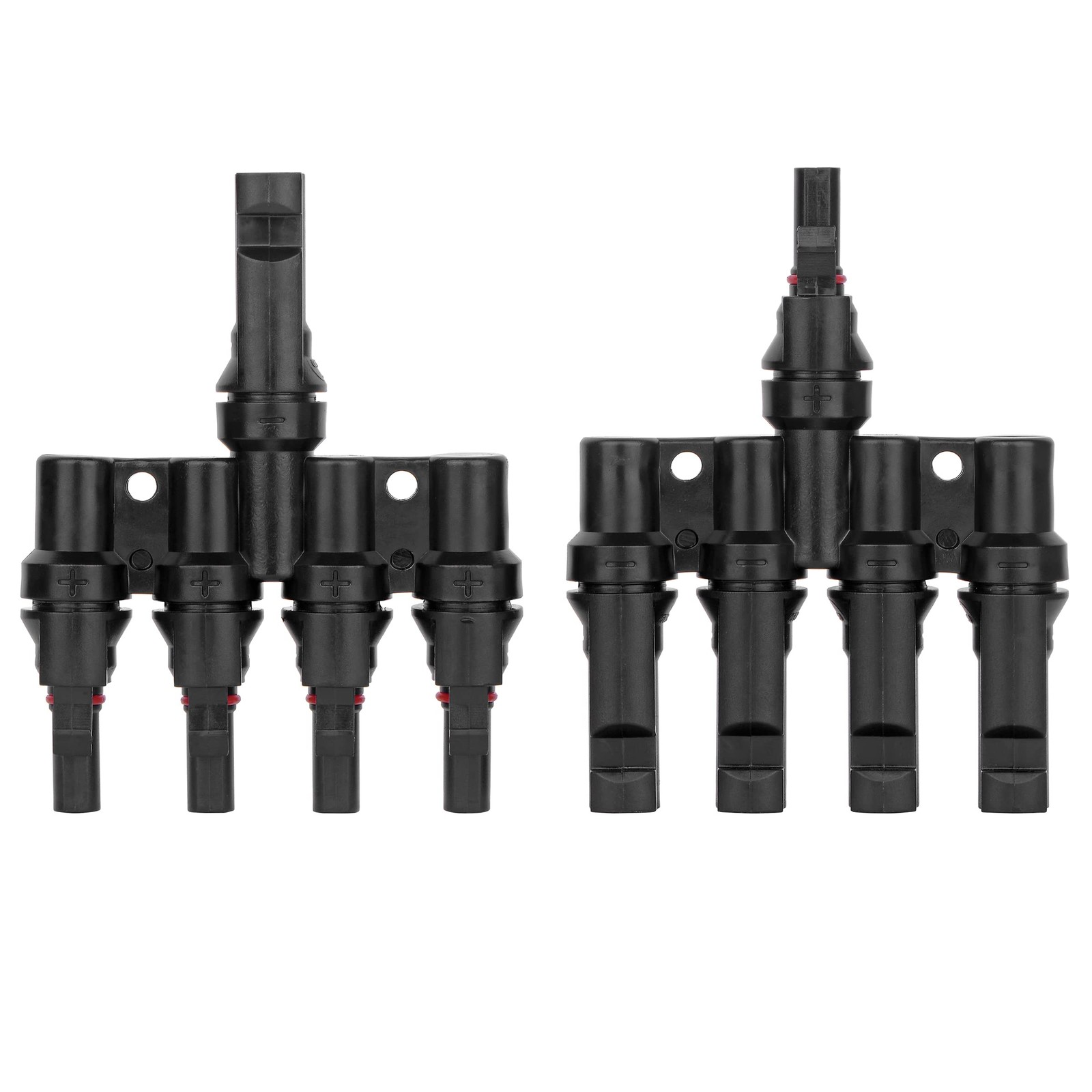 Solar Panel Connector 4 Way Branch MMMF/FFFM - DIY Mount Tool Solar Parallel ...
