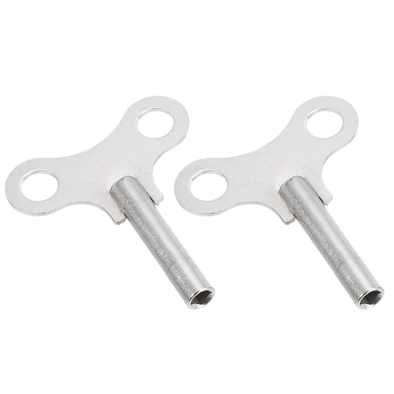 2 Pcs 4.4mm x 62mm Wrench Clock Key for Winding, Silver