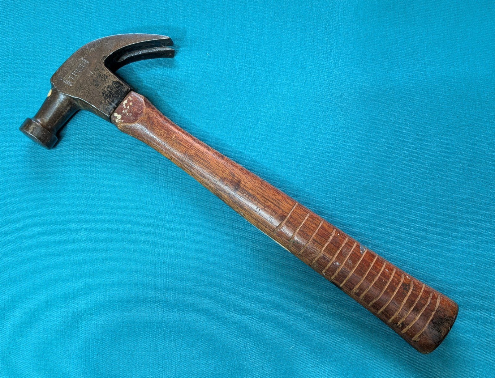 1920's -30's PLUMB Curved Claw Hammer 18.5 oz. Total x 12.5" OAL Take-Up Wedge