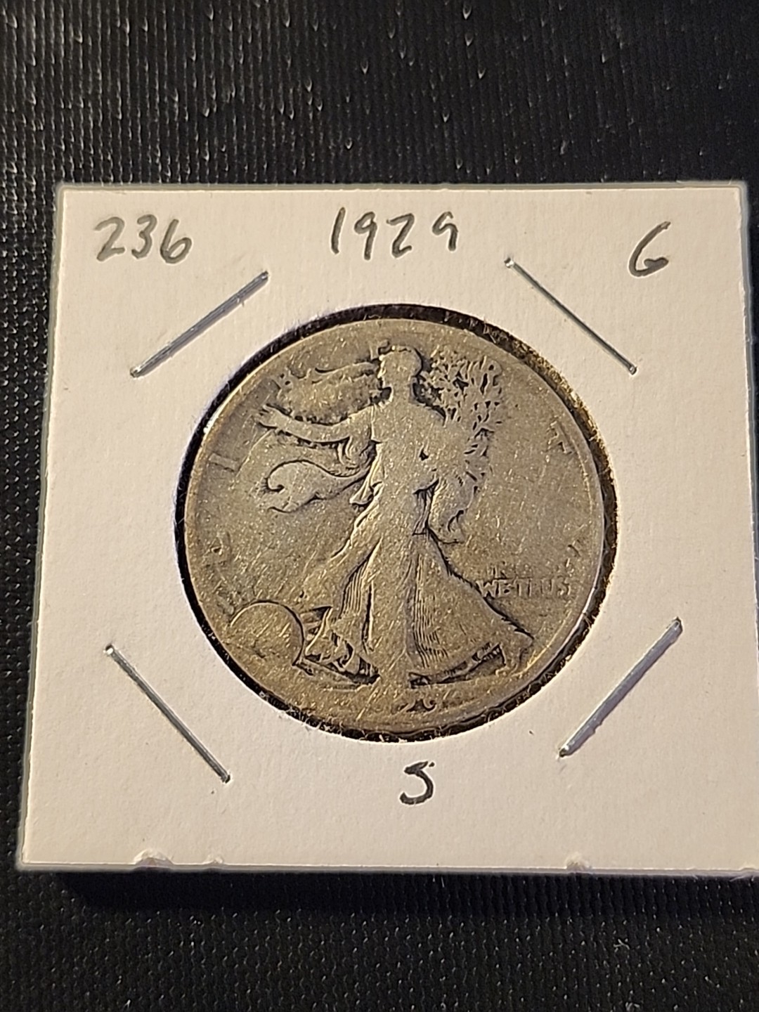 1929-S Walking Liberty Half Dollar In Good Condition