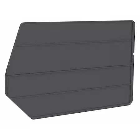Akro-Mils 40270 Plastic Divider, Black, 17 1/8 In L, 10 3/8 In H, 6 Pk