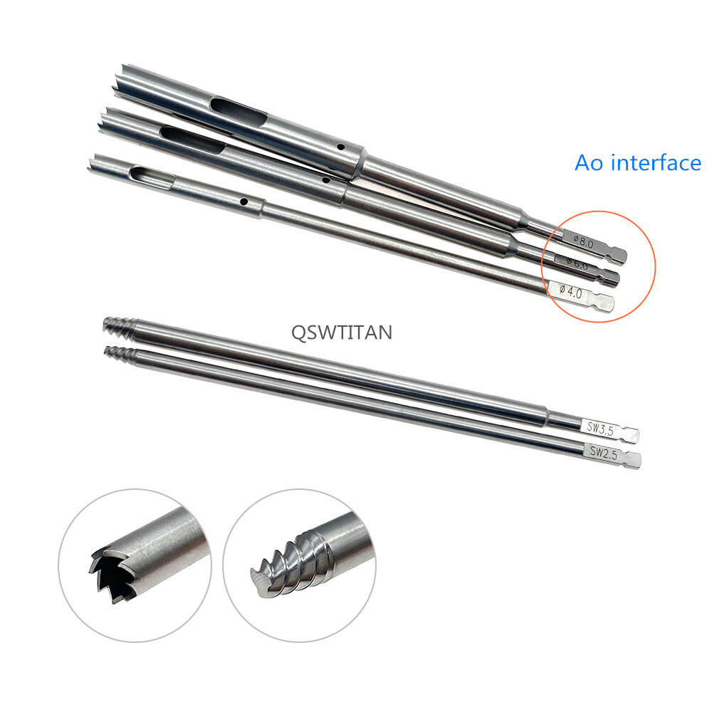 Internal Fixation AO Removal Instrument Broken Nail Screw Extractor Set
