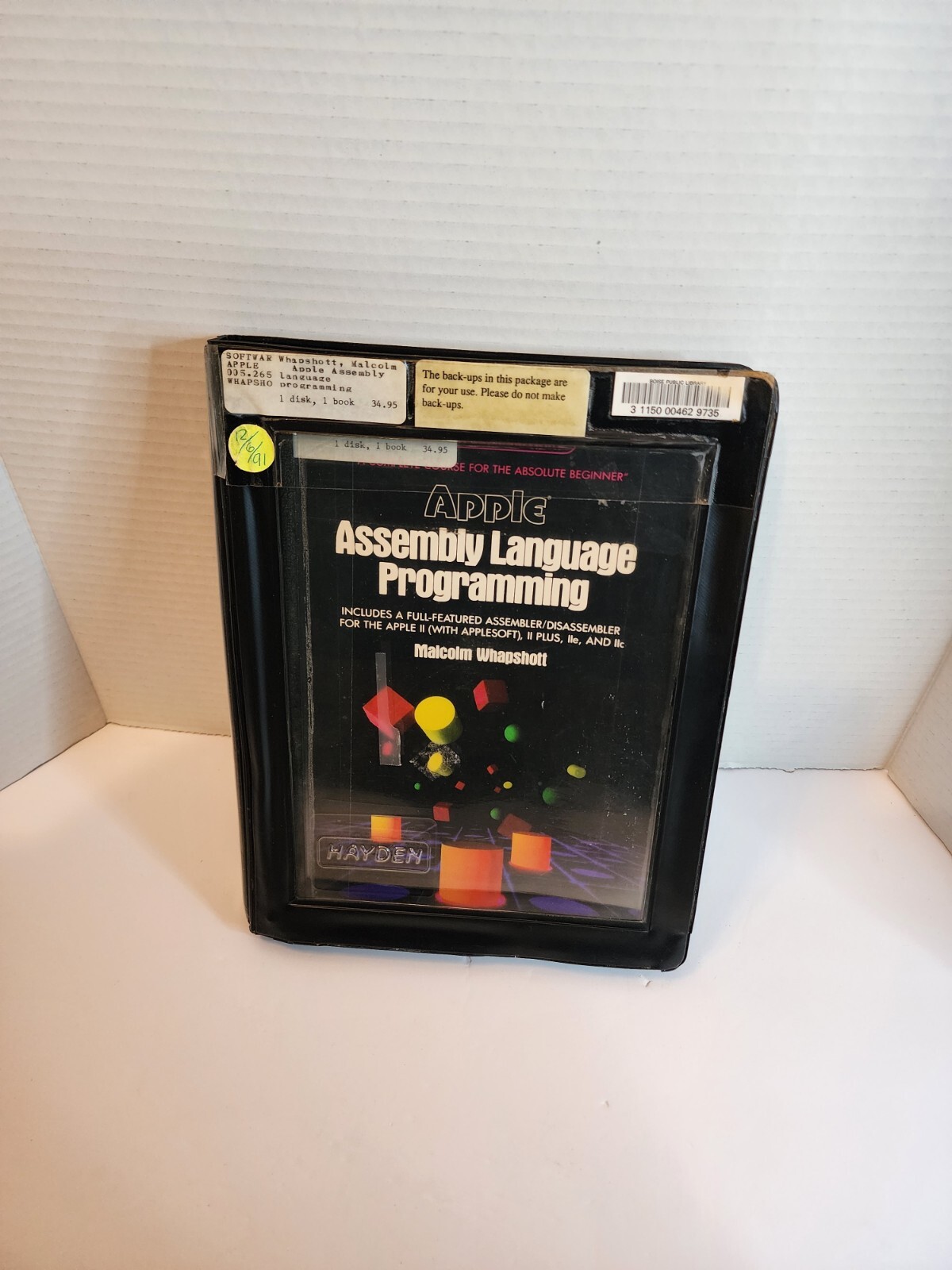 Apple Vintage 1984-Assembly Language Programming-Malcom Whapshott-W/Case & Disc