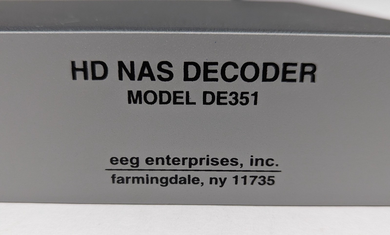 EEG DE351 HD NAS Closed Caption Decoder SDI Video Broadcast Processor AS-IS READ