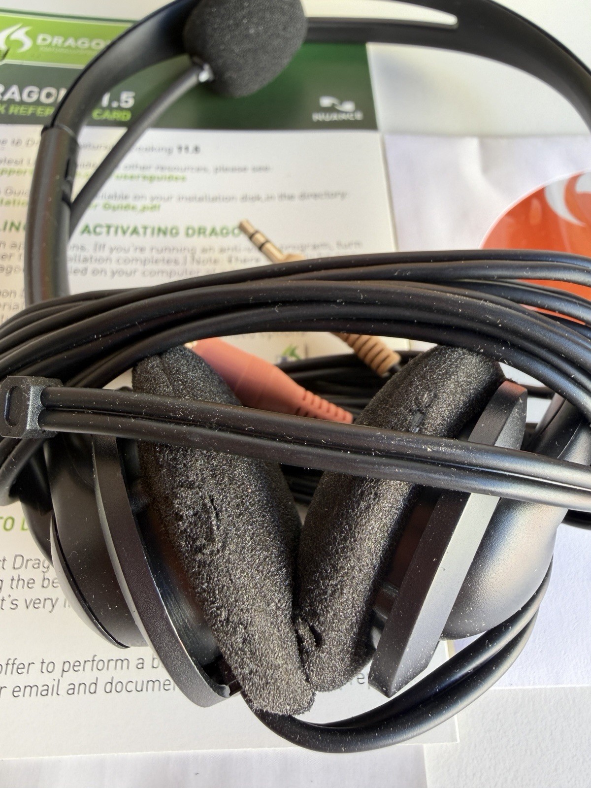 Dragon NaturallySpeaking Home 11.5 Speech Recognition Software w/ Headset PC