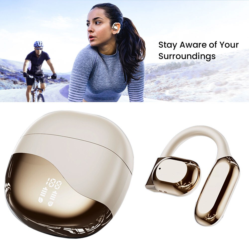 For iPhone 16e/16 Plus/16 Pro Max Open Ear Wireless Earbuds Bluetooth Headphones