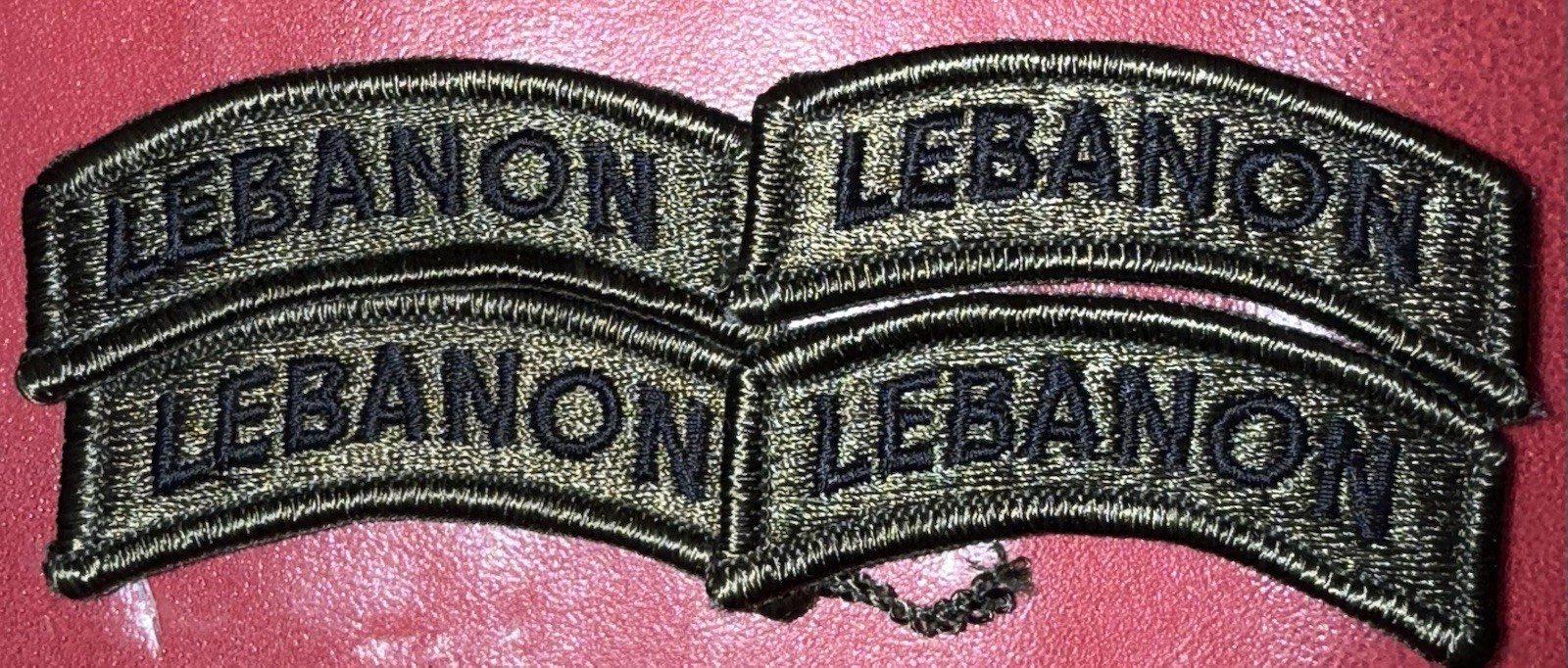 Vietnam War - 1980s Lebanon Tab Subdued Patch (AS)