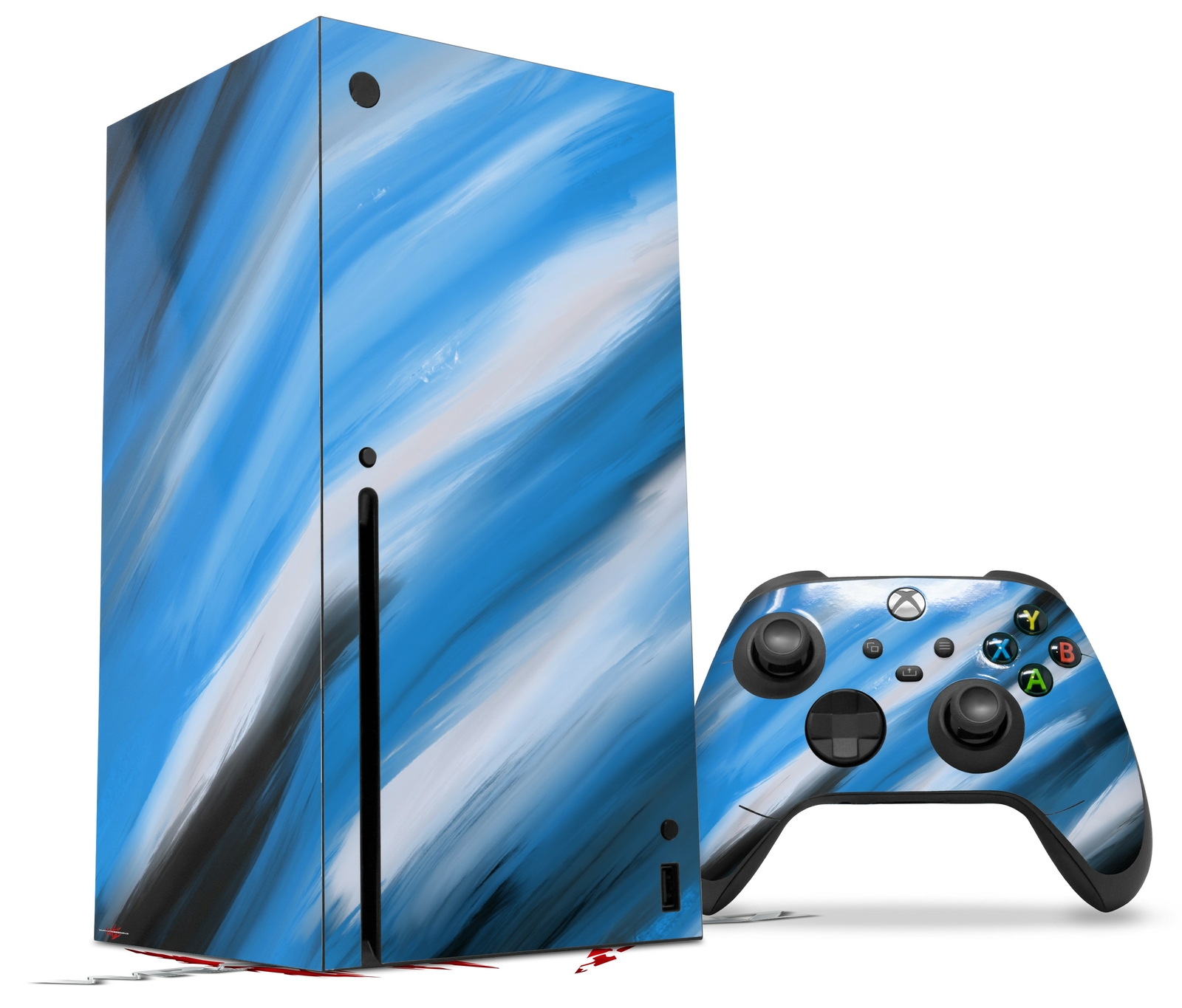 Skins XBOX Series X Console Controller Paint Blend Blue
