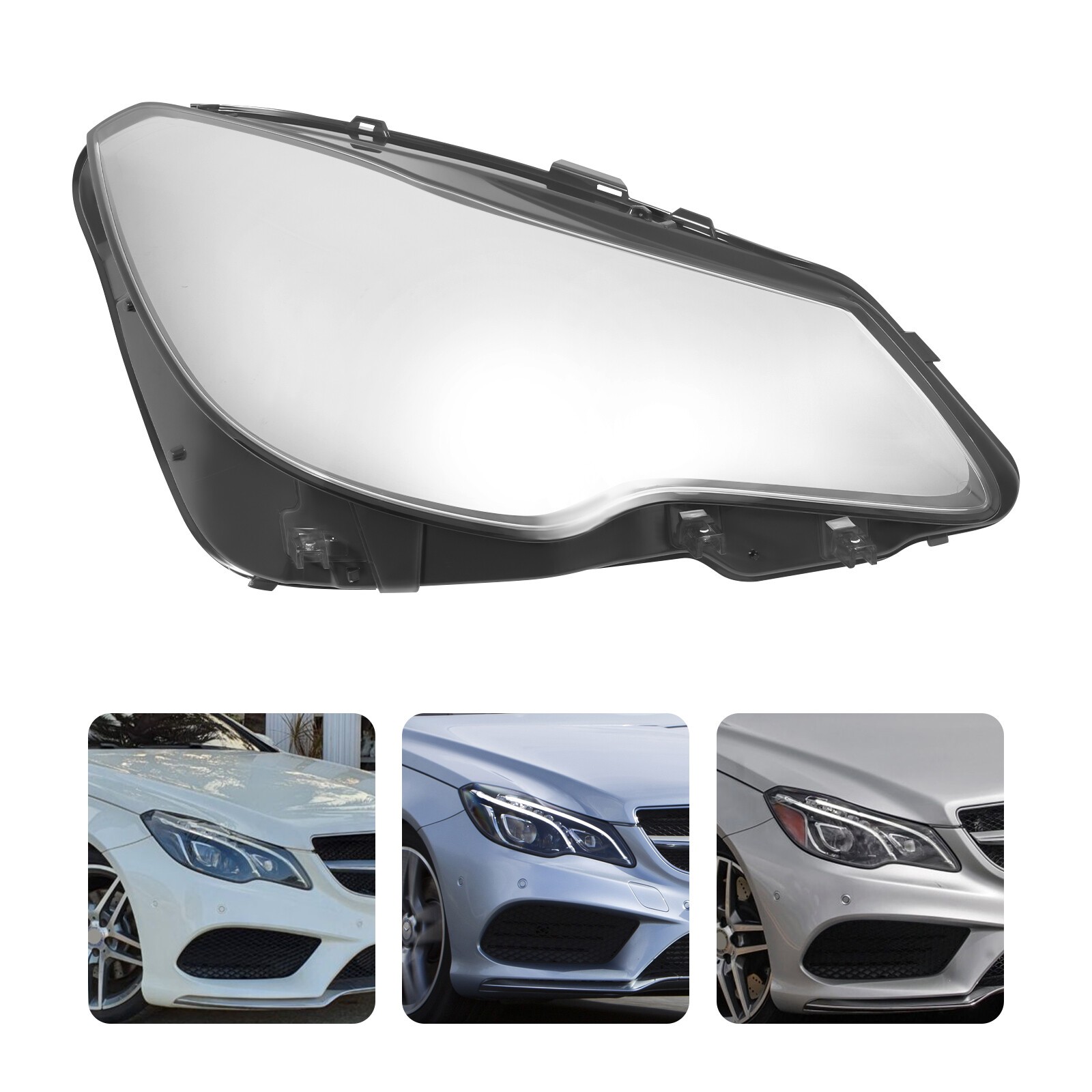 Right Headlight Lens Cover For 2014-2017 Mercedes W207 E-Coupe Headlight Cover