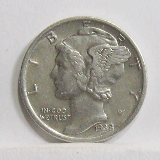 1938-S MERCURY DIME EF+ Details. $1.75 ebay Shipping available to $20 value