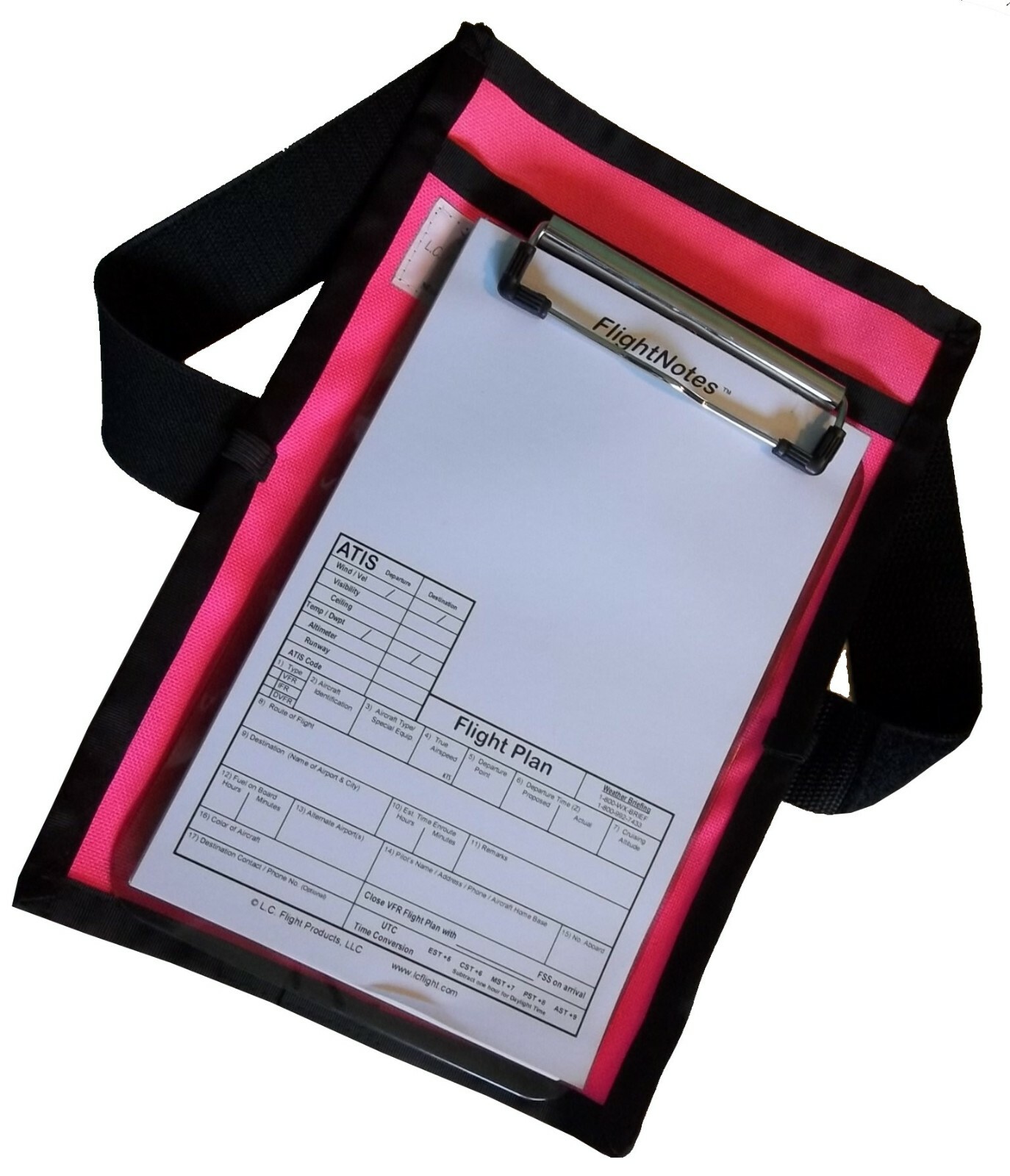 New Pink FlightBoard™, a Pilot Kneeboard with Notepad from Powder Puff Pilot