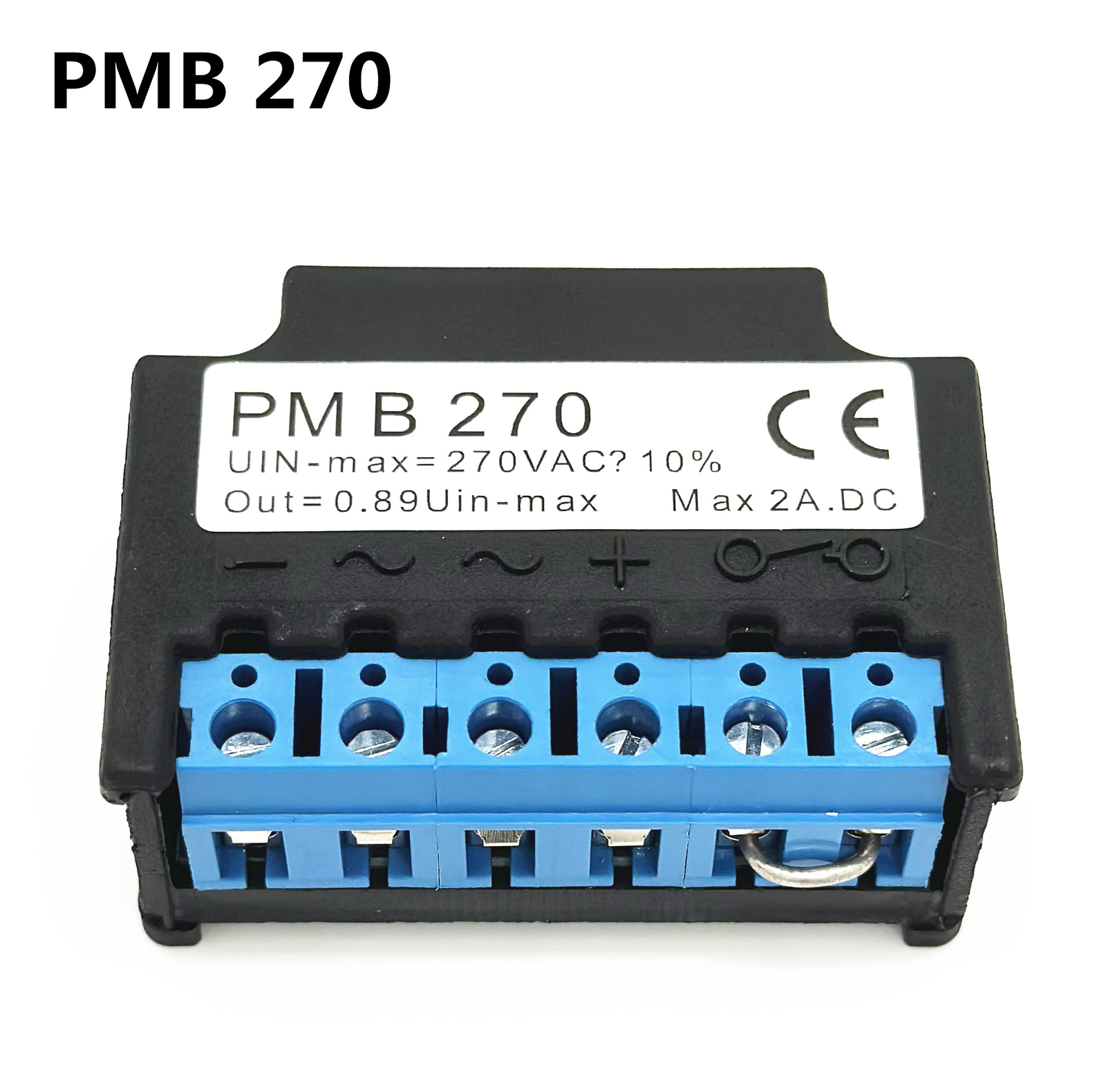 PMB 270 brake rectifier Uin-max=270VAC±10% Out=0.89 MAX 2A DC