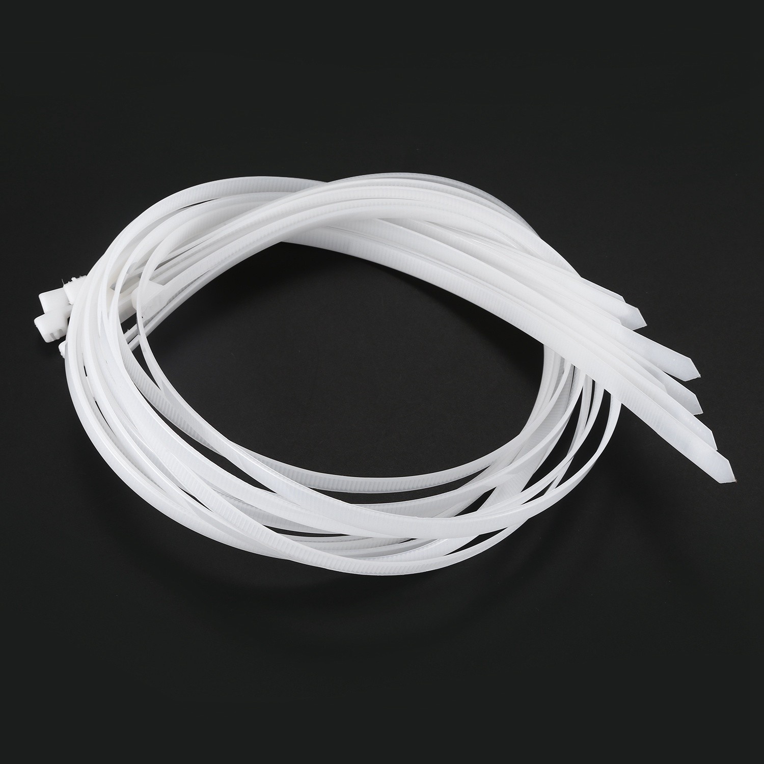 10X Extra Long 76Cm Cable Ties White Zip Wraps A7L42320