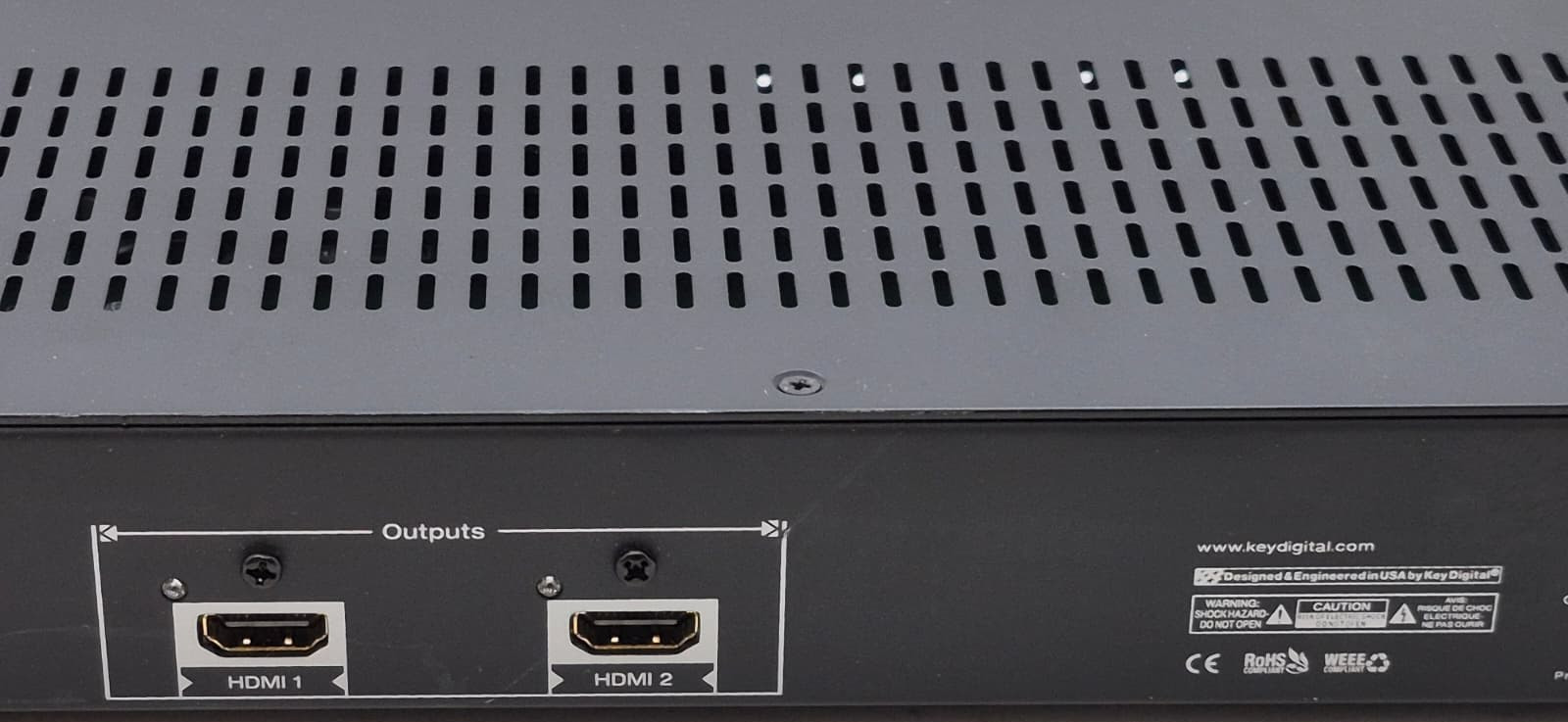 Key Digital KD-4x2CS 4 Input 2 Output HDMI Matrix Switcher