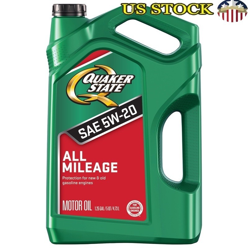 5W-20 Synthetic Blend Motor Oil High Mileage Wear Protection Sludge Prevention