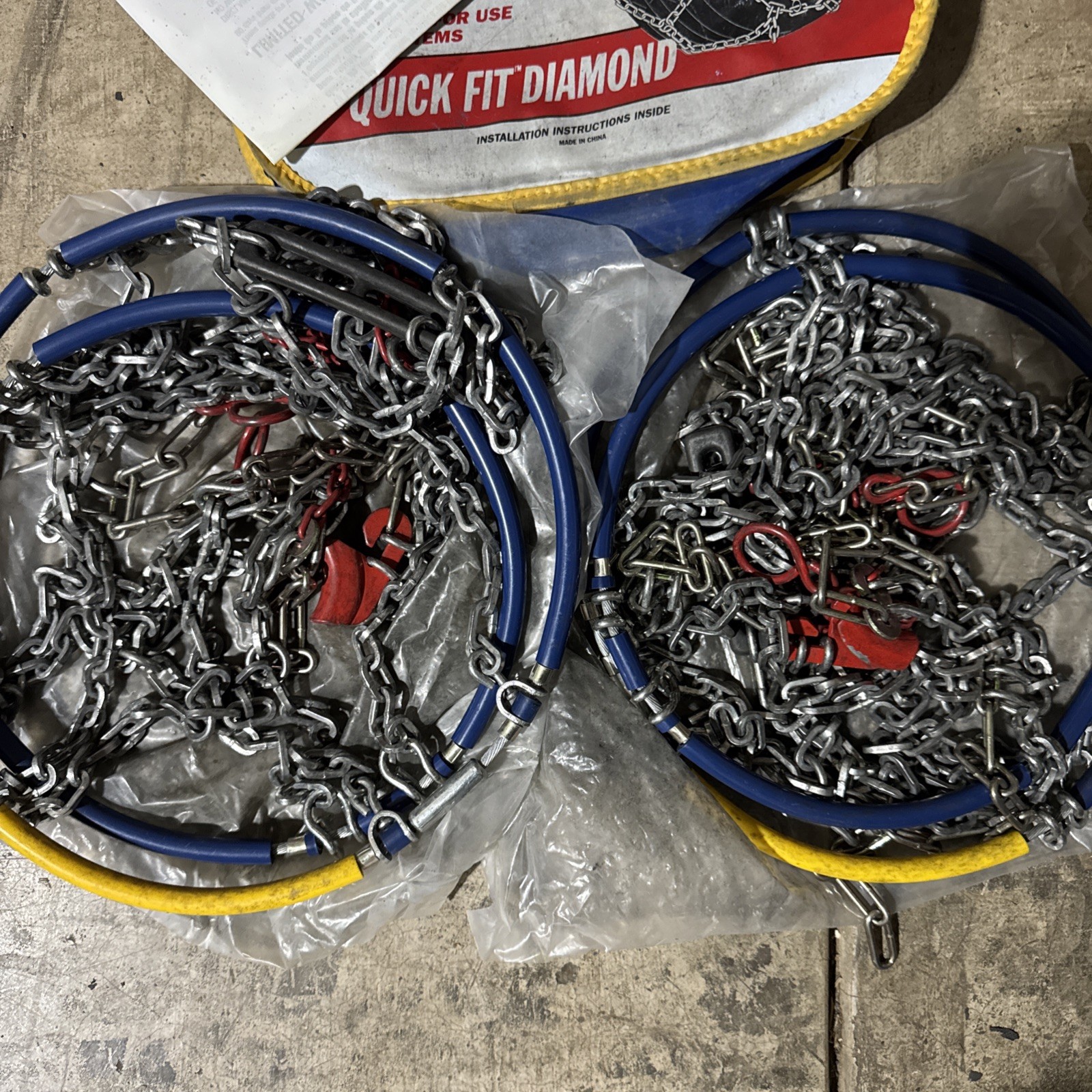 1540-s Les Schwab Diamond Pattern Snow Tire Chains (Same as Alpine Premier)