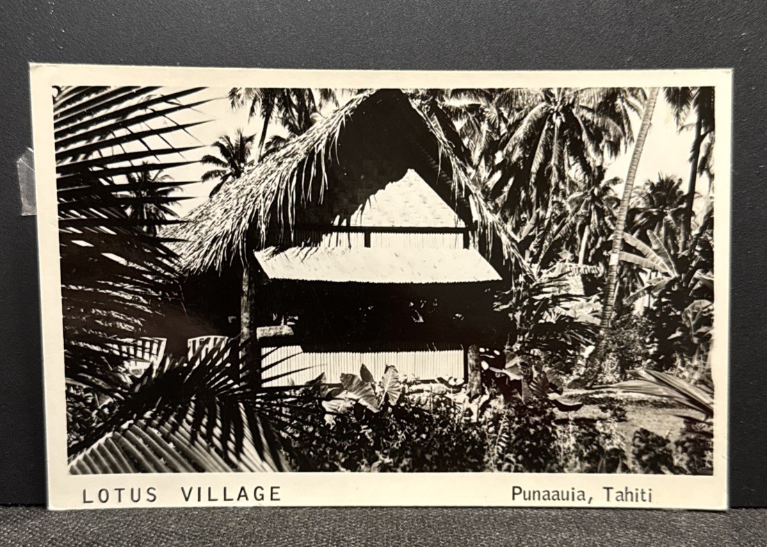 LOTUS VILLAGEPunaauia, Antique Postcard