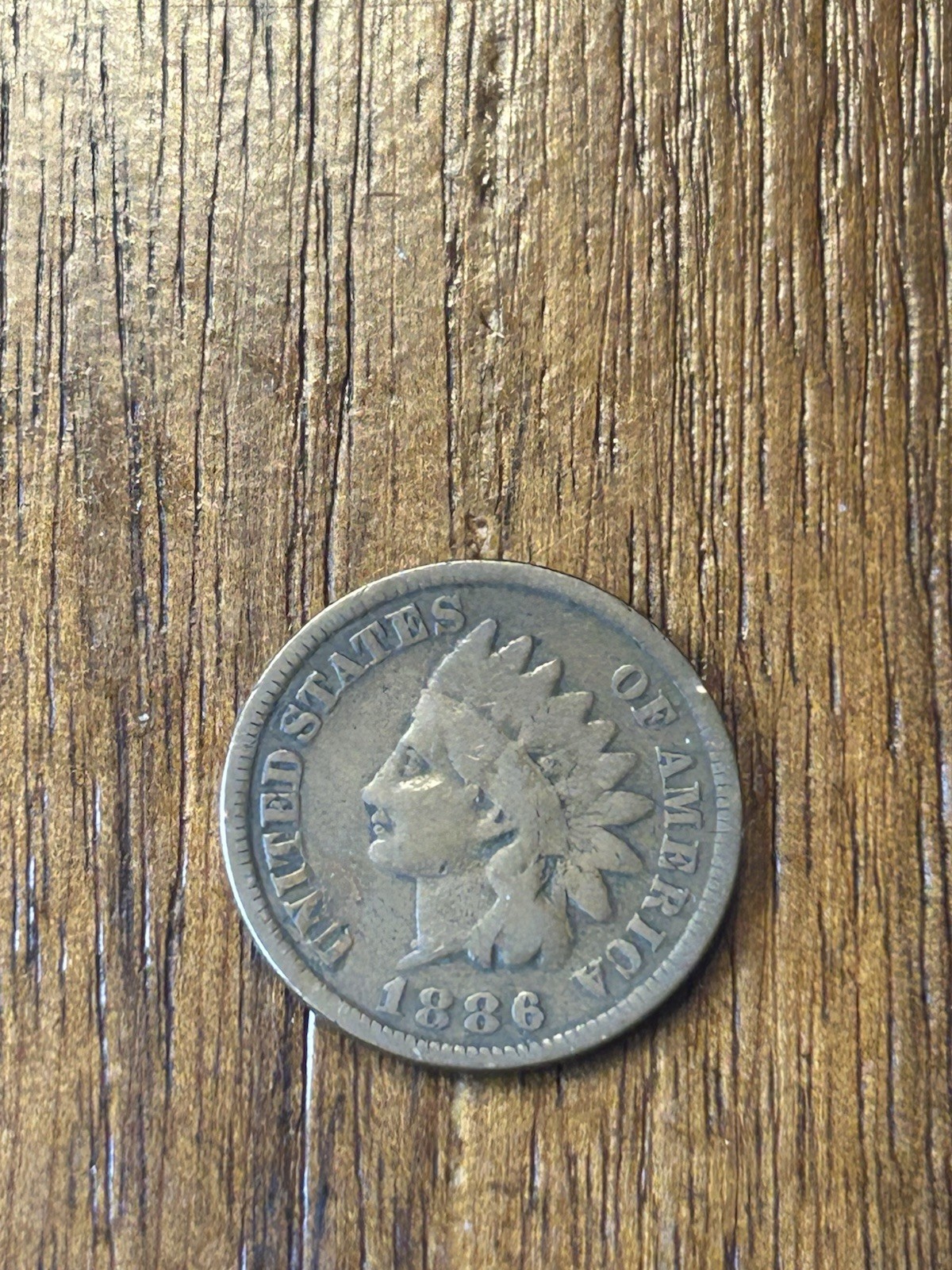 1886 T1 Indian Cent VG
