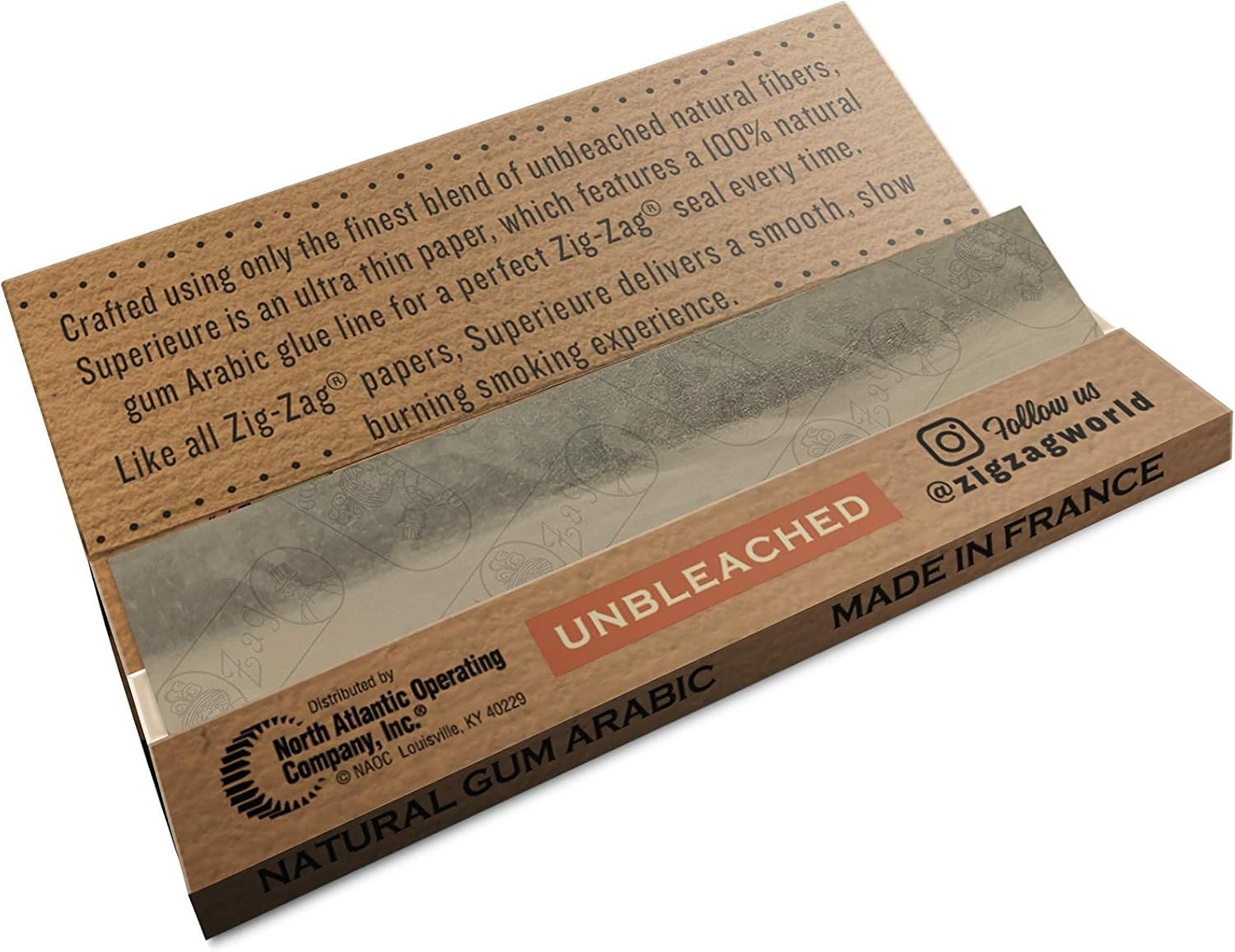 Zig Zag 1 1/4" Unbleached Rolling Papers - Promo Display 48 Pack | Value Pack!