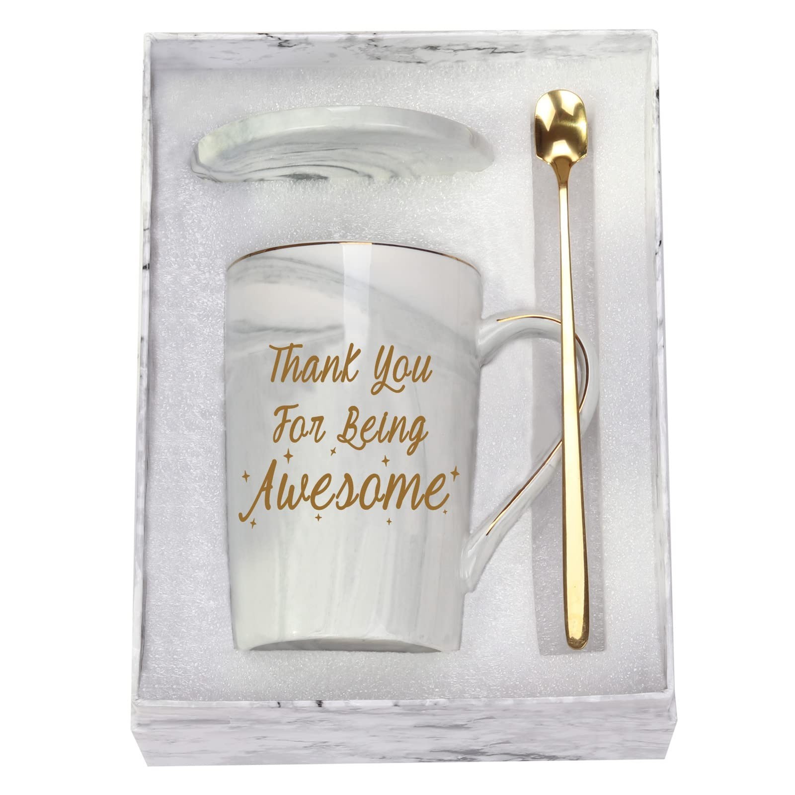 WENSSY Thank You Mug - Awesome Gifts for Friends, Coworkers & Employees - 14 ...