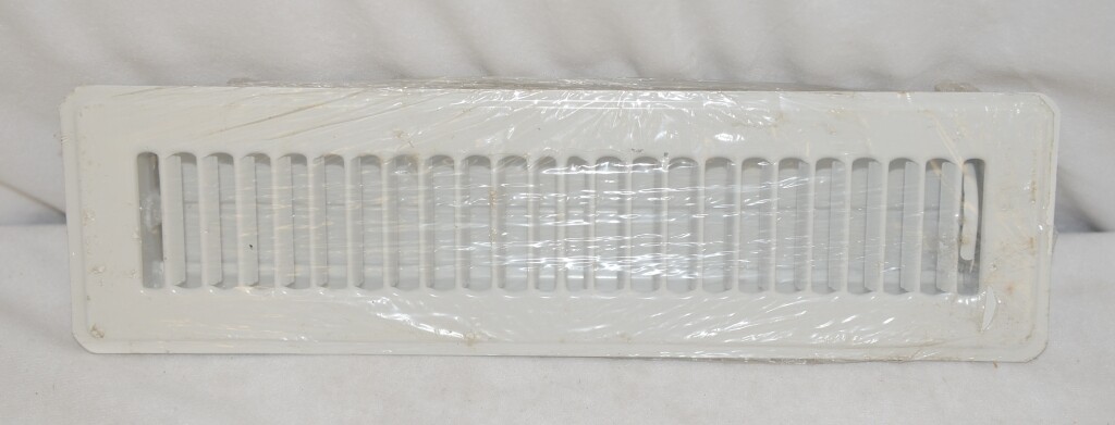Lima 014552 White Finish 800 Stamper Floor Register 12 By 2 Inches