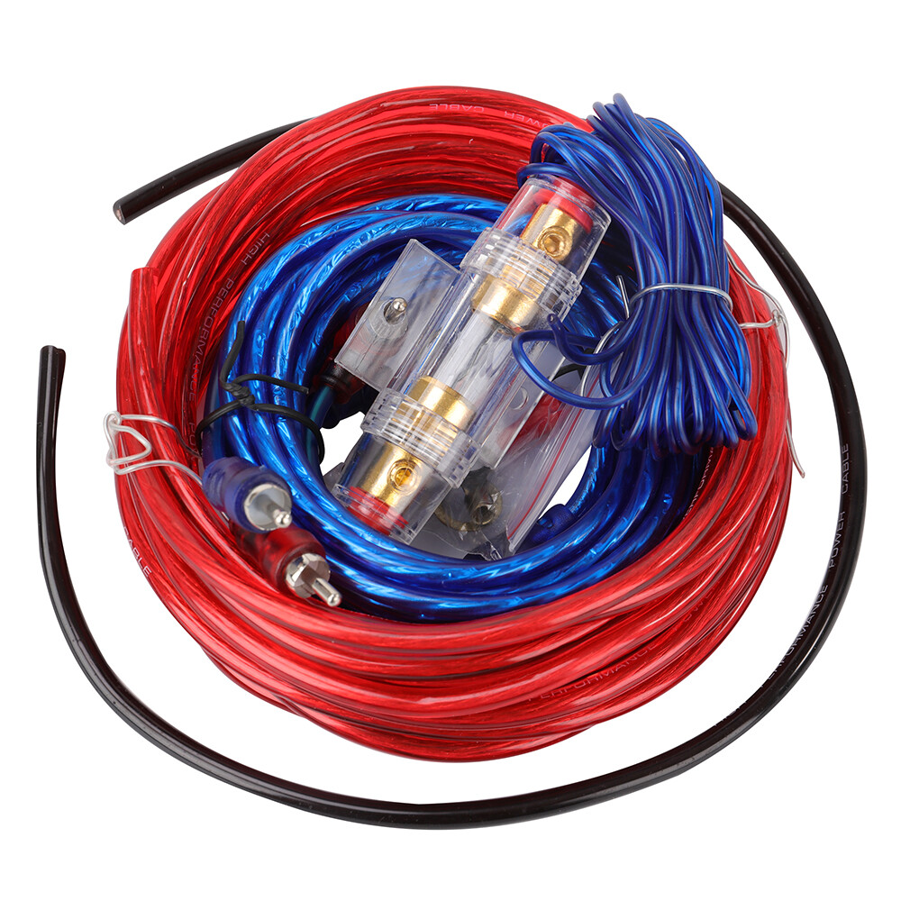 Car Audio 12 Gauge Cable Amplifier Install RCA Subwoofer Sub Wiring Kit New