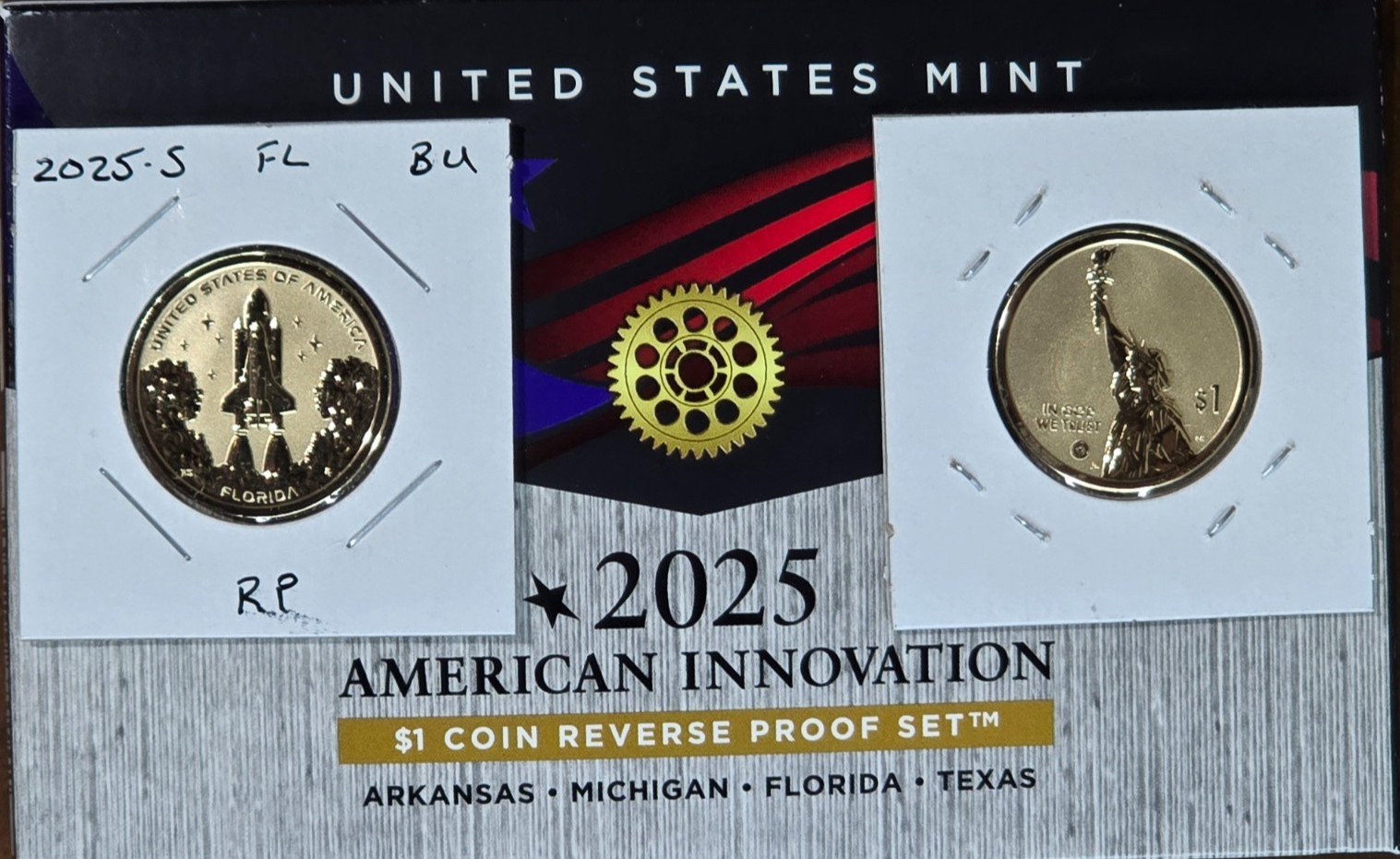 2025 S  Reverse Proof American Innovation Dollar -Florida- BU (1 Coin)
