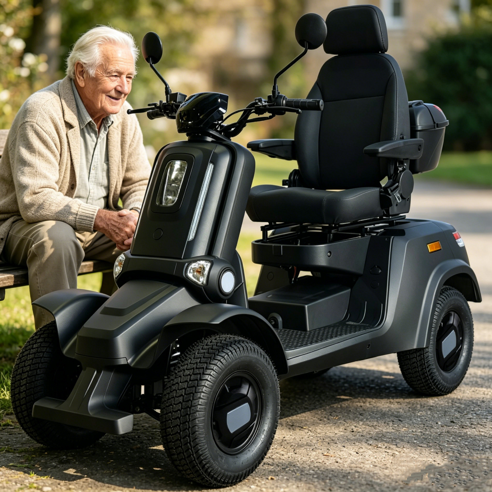 HS4W-E4B Single Rider Electric Recreational Vehicle Range Neighborhood Cruise US
