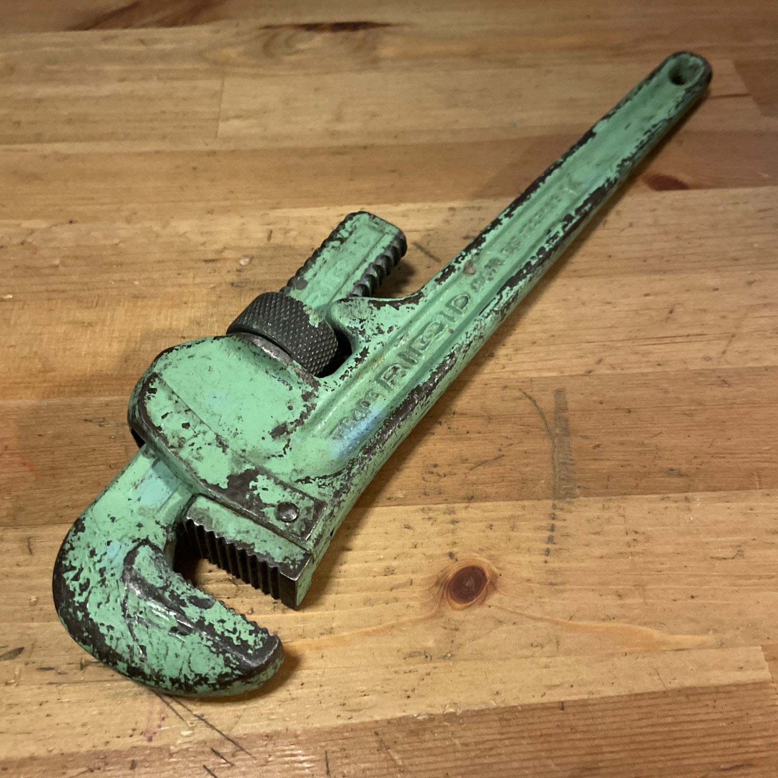 Ridgid Tool Co 14” Pipe Wrench Heavy Duty Elyria Ohio Vintage USA Tools