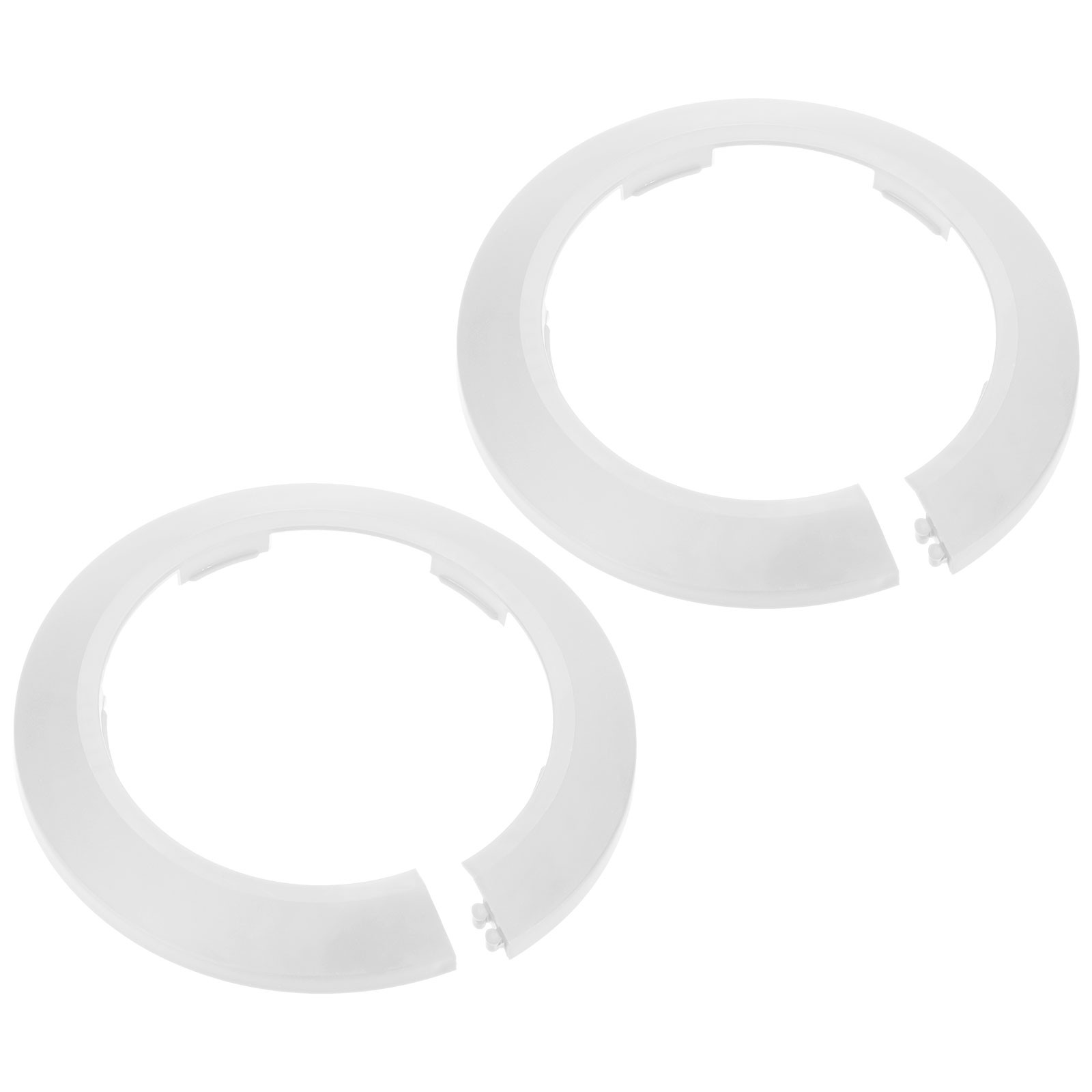 2-Pack Pipe Cover Decoration for 90mm Flange Water Pipe [White]