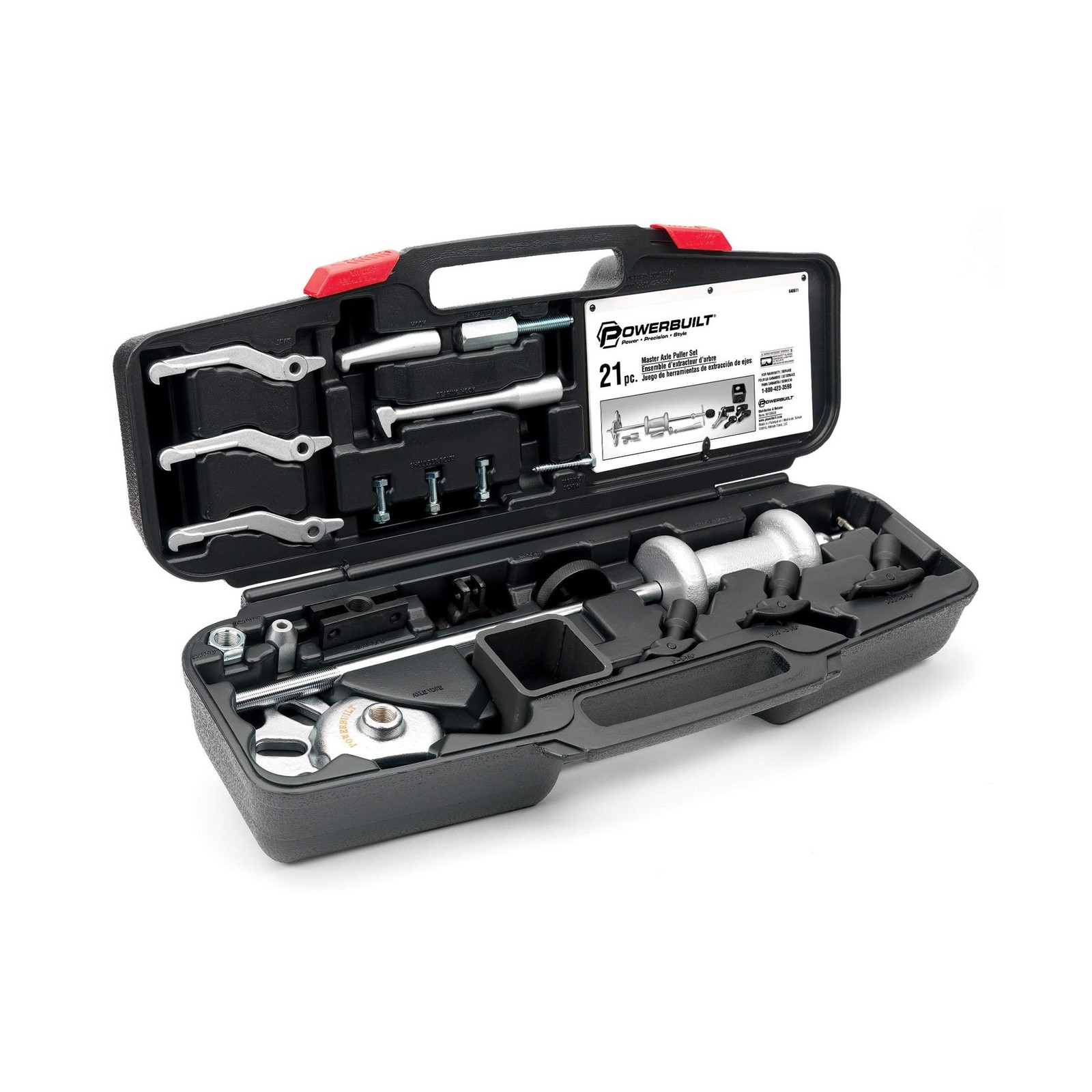Powerbuilt Master Axle Puller Tool Set, Remove Car Front and Rear, Bearings a...
