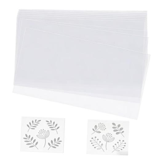 12 PCS 12 x 18 Inches Clear Quilting Template Plastic Sheets for Sewing |