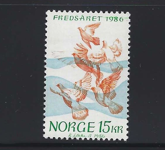 Norway 1986 NK 1008 SG 992 MNH International Piece year
