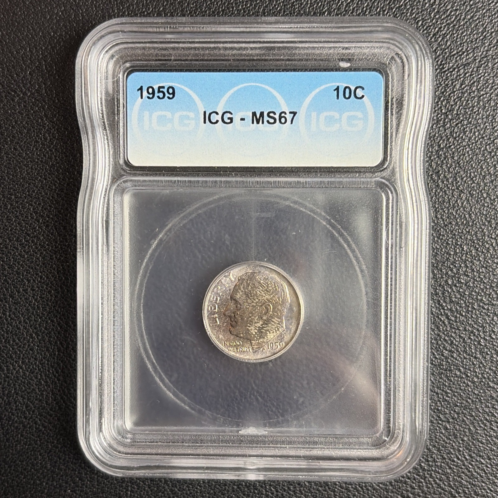 1959 Roosevelt Dime - Uncirculated - ICG MS67 - 10C