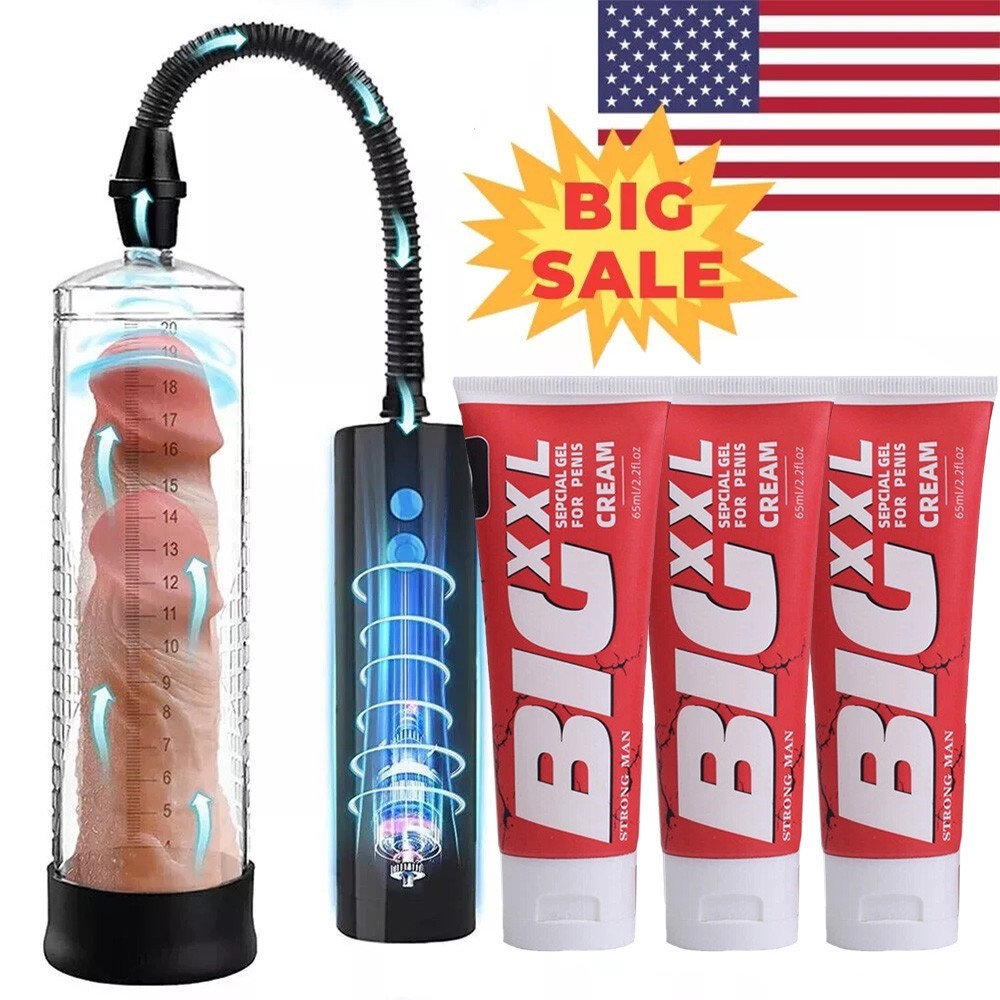Vacuum Penis Pump for Male ED Enhancement Erectile Enlargement Penis Enlarger BG