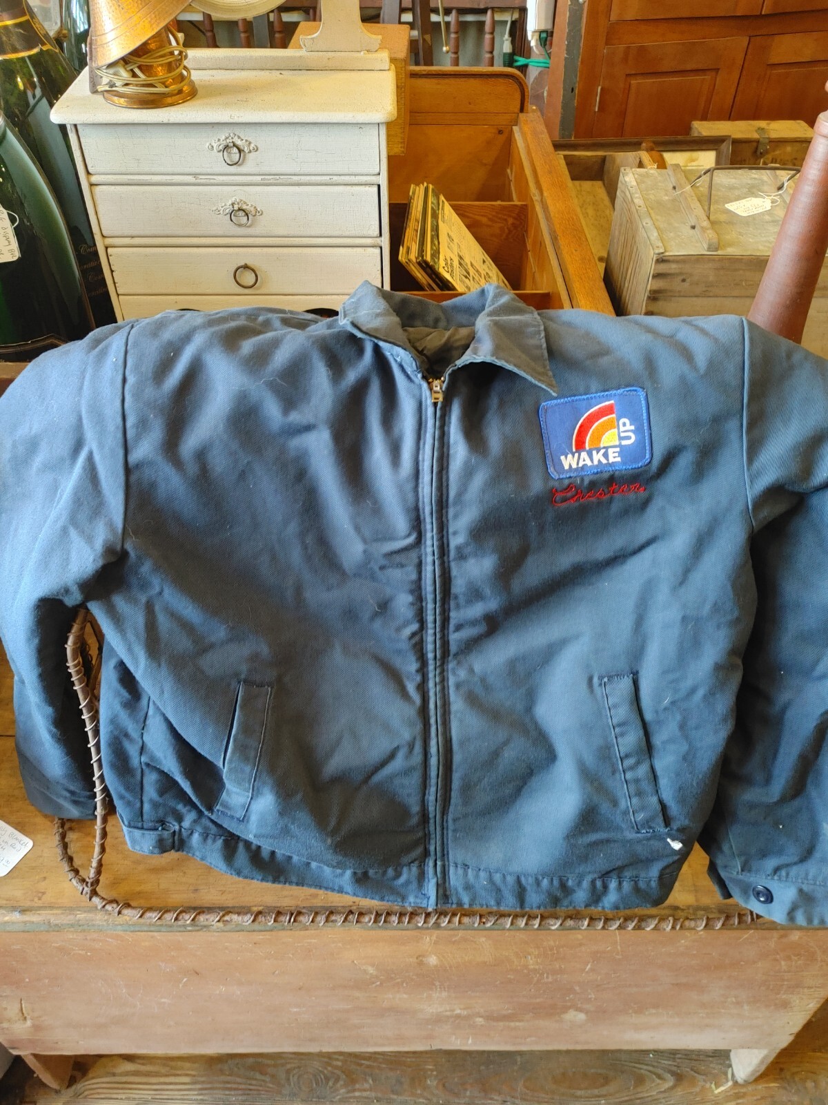 Very Cool Vintage Wake Up Gas And Oil Winter Employee's Jacket "Chester" Classic