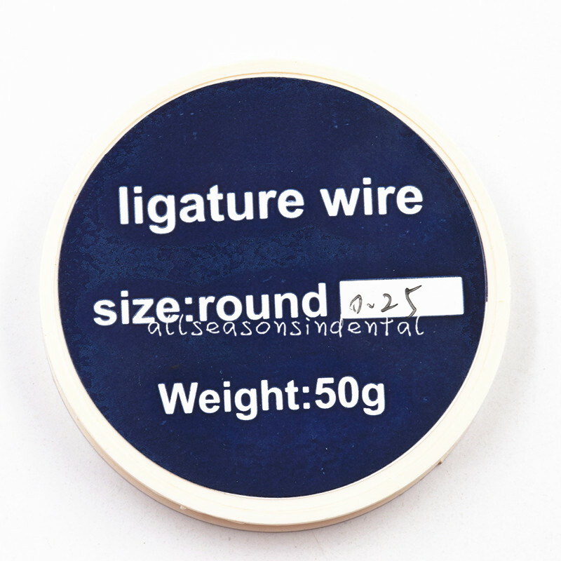 1Roll Dental Stainless Ligature Wire Surgical Spool Smooth Round 25mm /.010" 50g