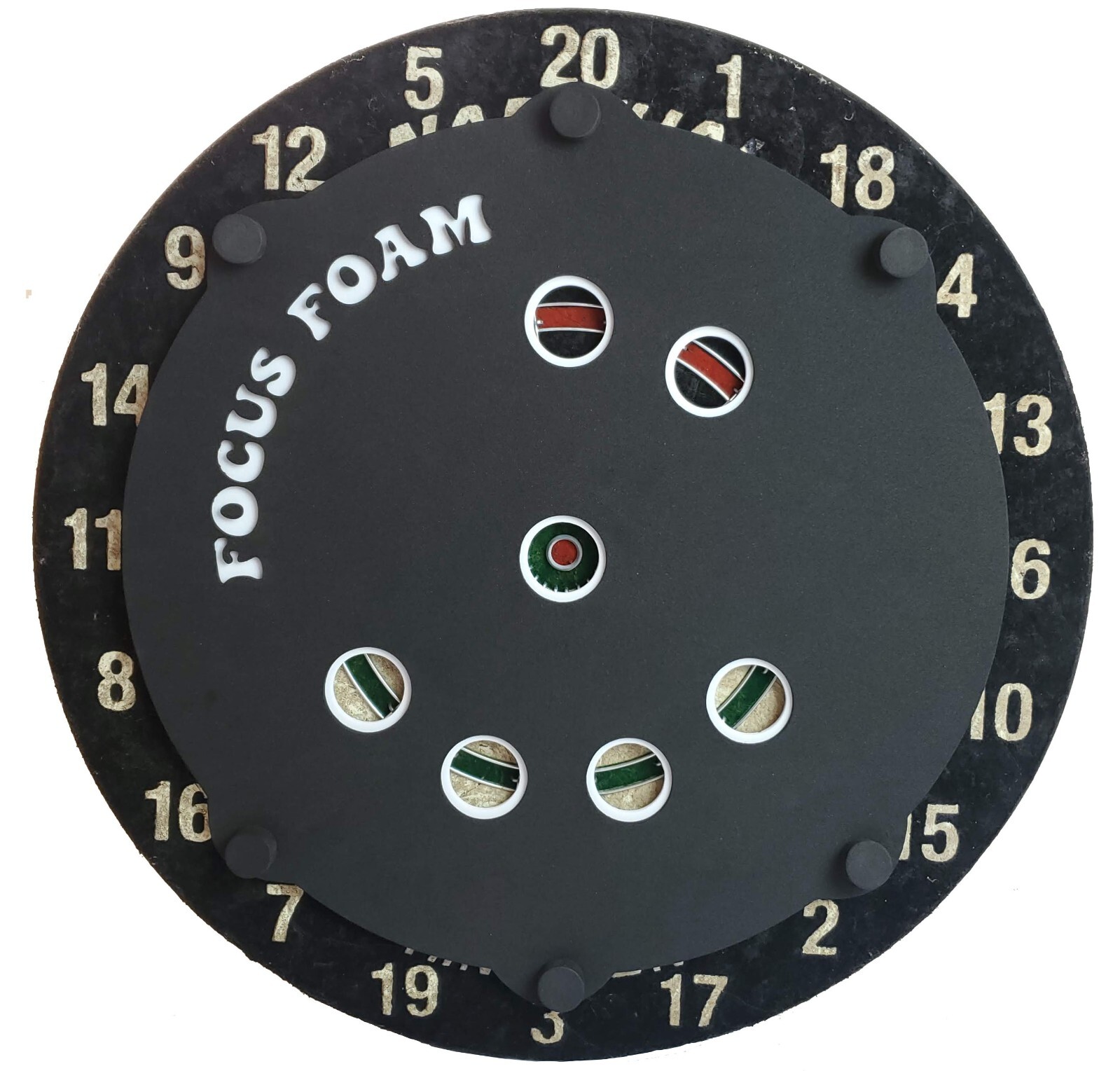 Focus Foam Cricket Triples Circles Steel Tip Dartboard Trainer (Non Magnetic)