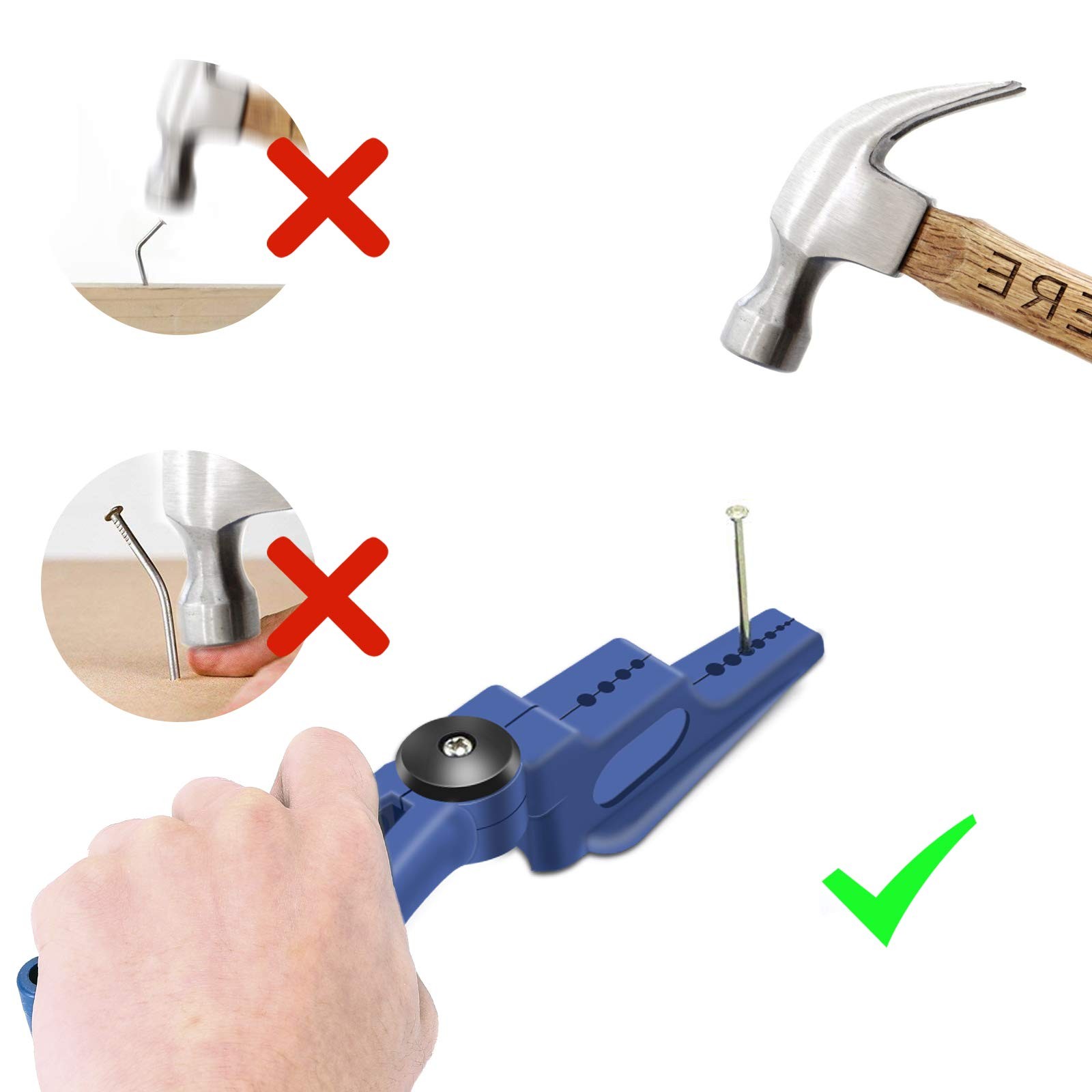 Plastic Pliers, Home Tool Auxiliary Jelanry Secure Nails Blue