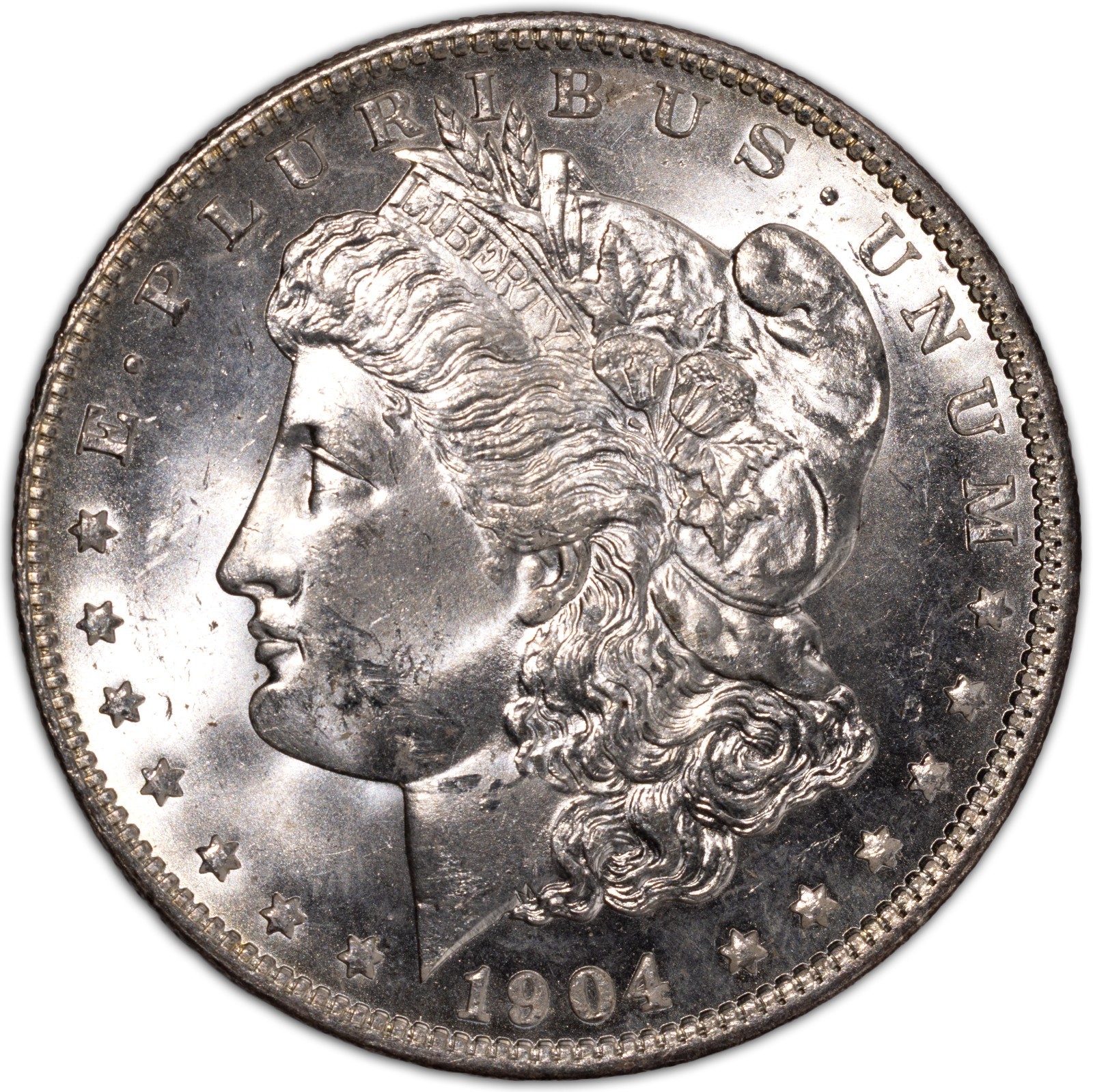 1904-O Morgan Silver Dollar $1 New Orleans SUPERB Brilliant Uncirculated BU+