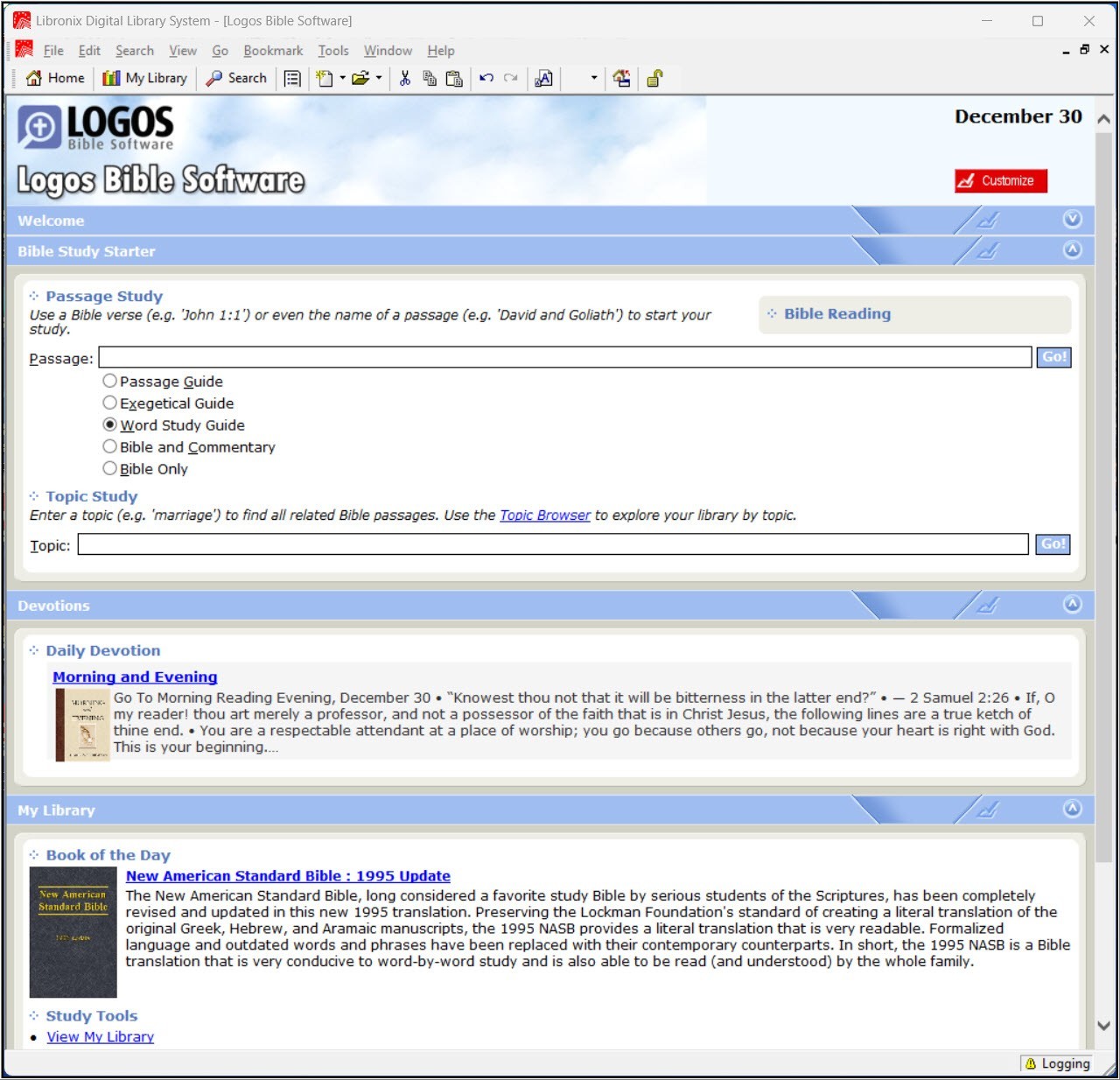 Logos Bible Software Scholar's Library with 350+ Resources