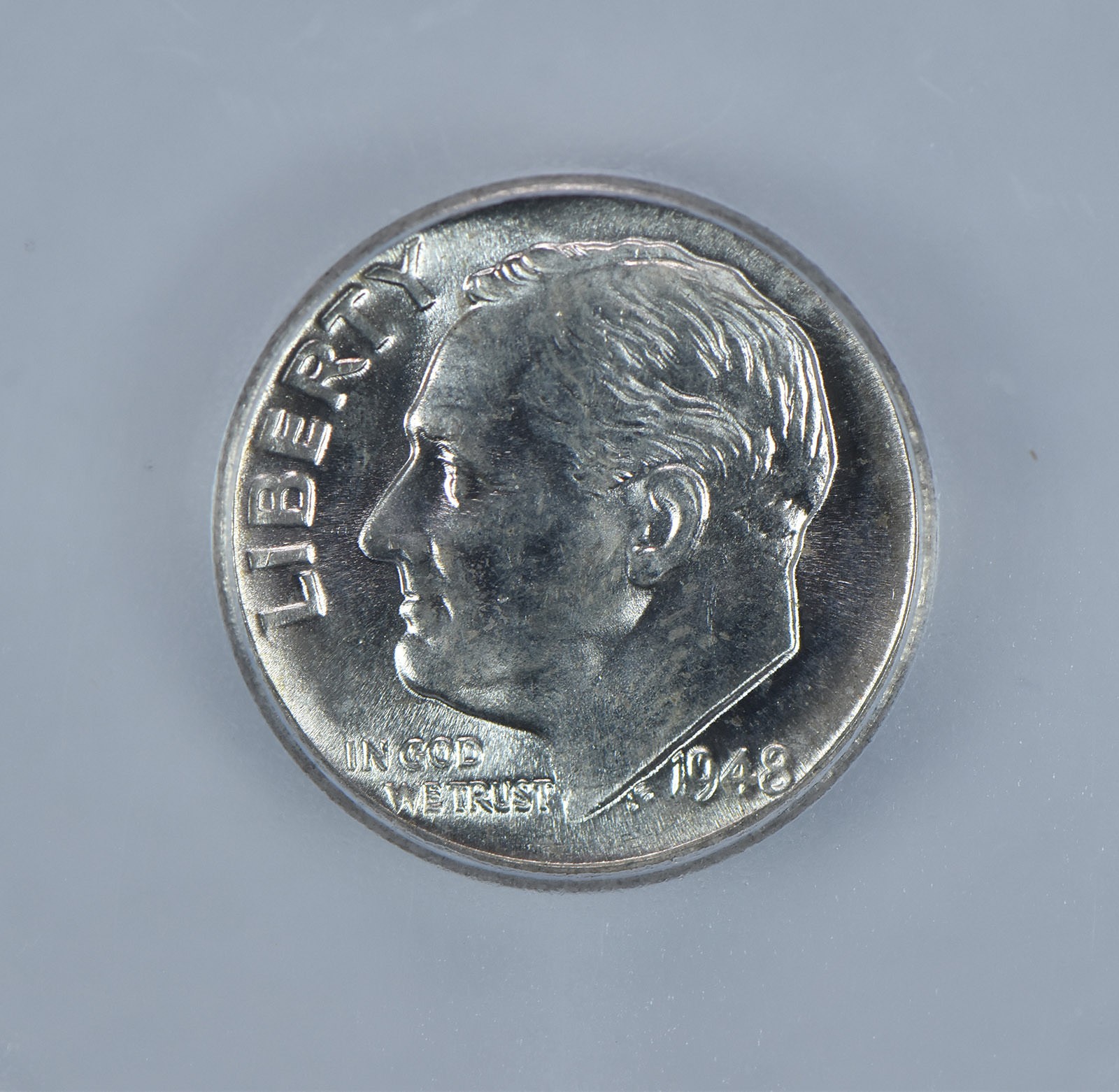 1948 Roosevelt Dime MS66 FB ICG