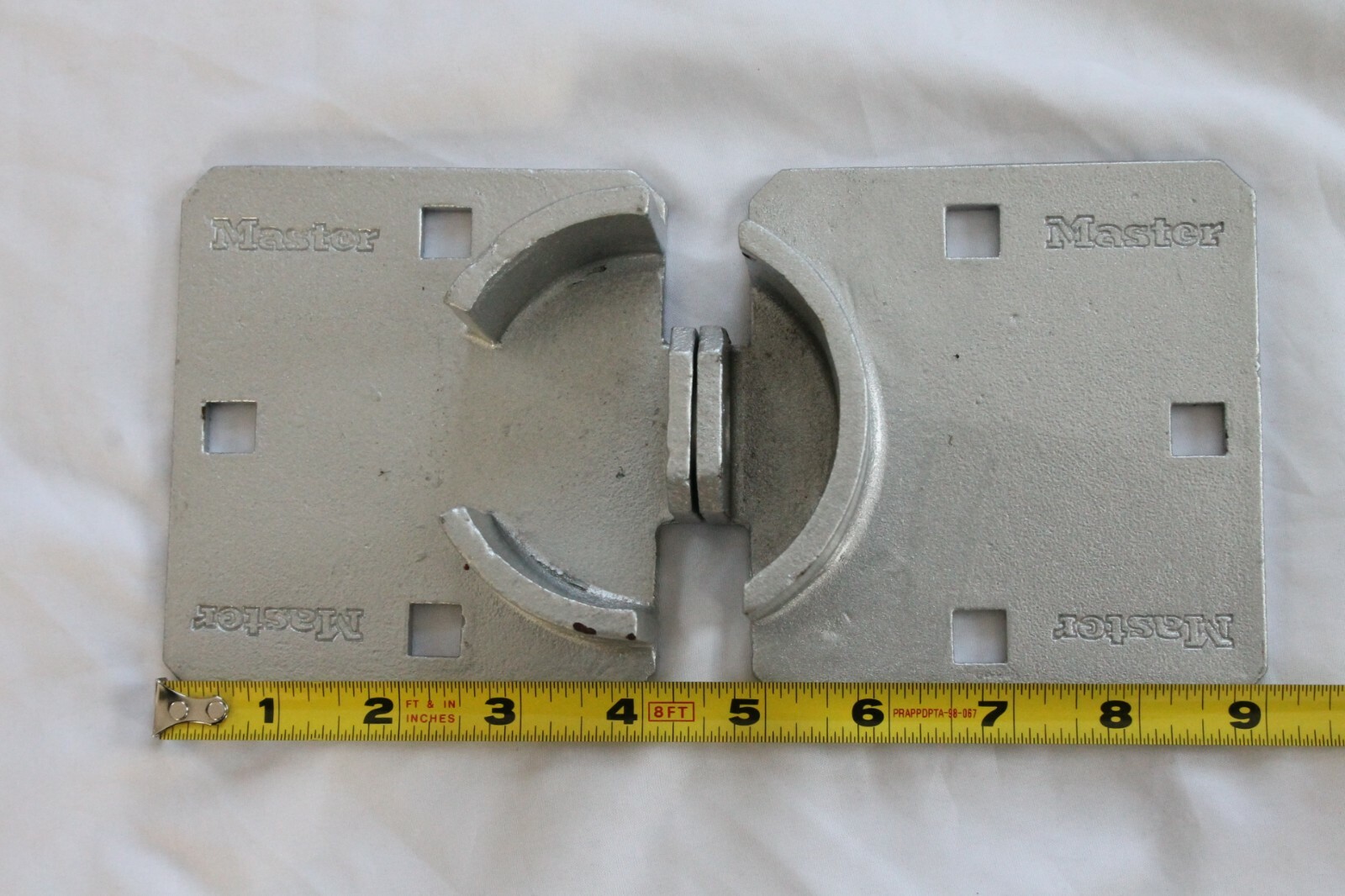MasterLock 770 9" Long Solid Steel Hidden Shackle Padlock Hasps