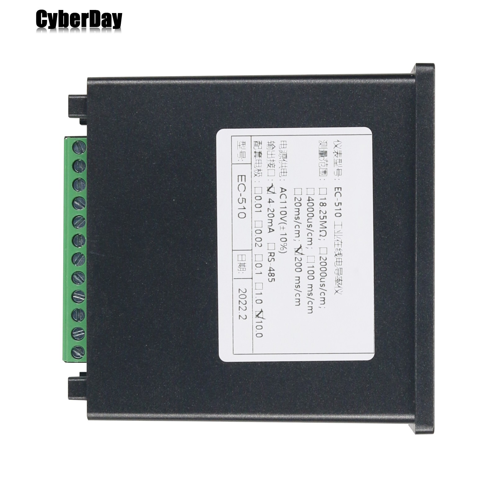 0-200ms/cm 10.0 Sensor Conductivity Meter EC Controller Tester Water Analyzer