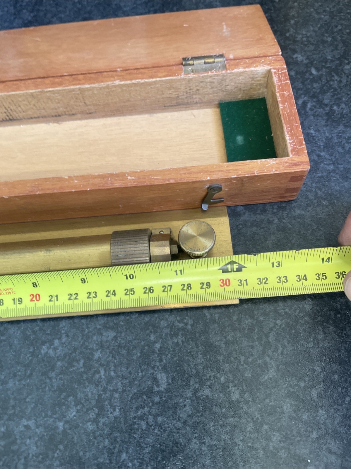 Brass Parallel Ruler Nautical Boxed Props Display