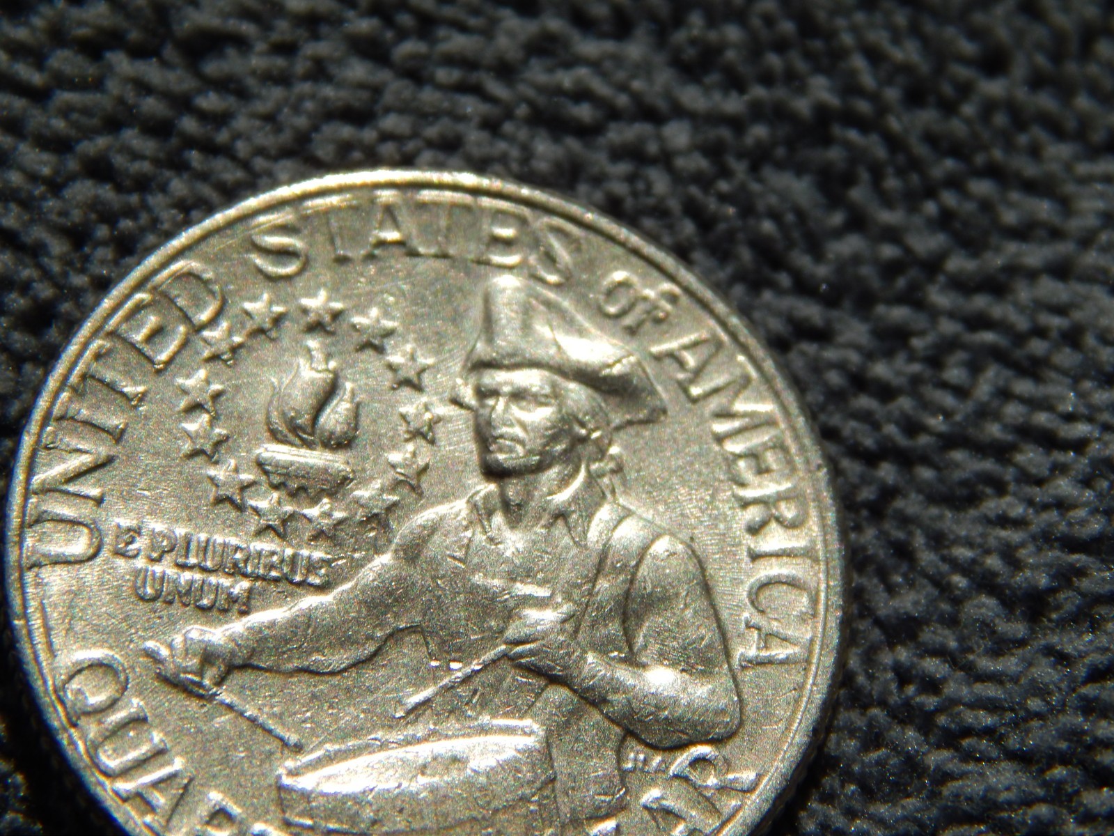 Bicentenial Quarter No Mint Mark Multiple Errors Reverse Side and Obverse side