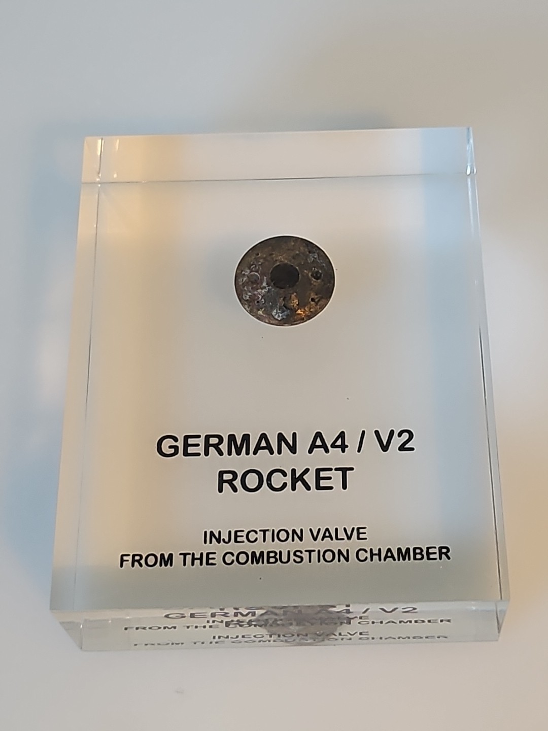 German A4/V2 Rocket Injection Valve From Combustion Chamber Fragment Certificate