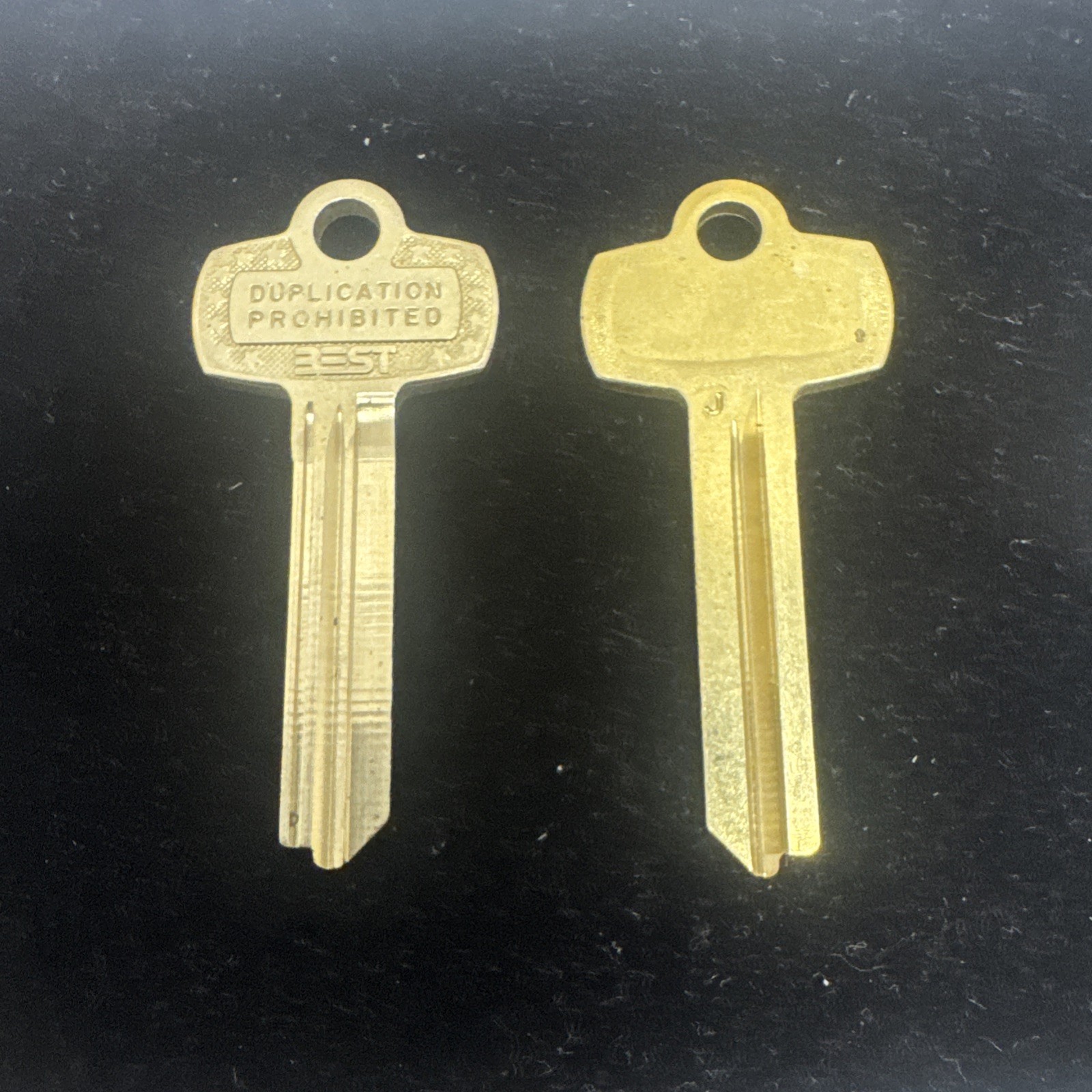 10 X BEST J WayKey Duplication Prohibited Blank Brass 7Pin Standard & Masterkey